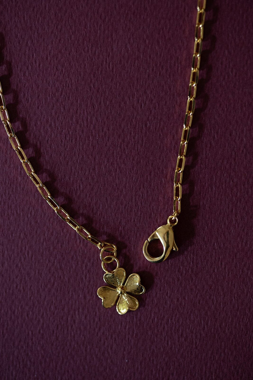 Maxi silver-plated clover necklace MONSIEUR SIMONE Golden