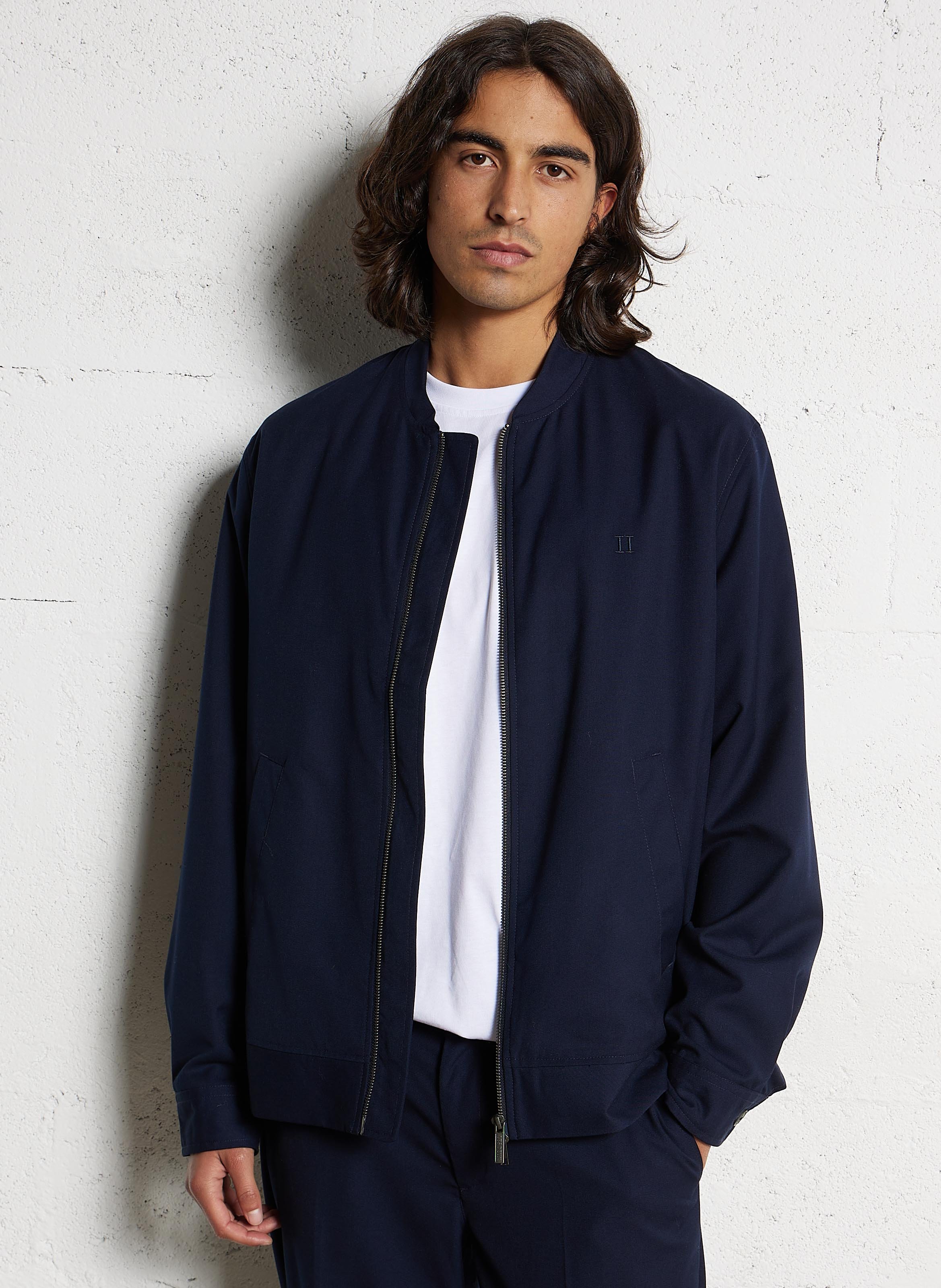 Blouson col baseball LES DEUX Bleu