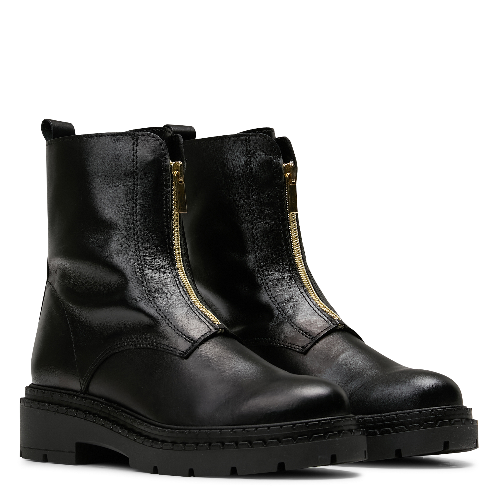 Dice leather ankle boots LA FEE MARABOUTEE Black