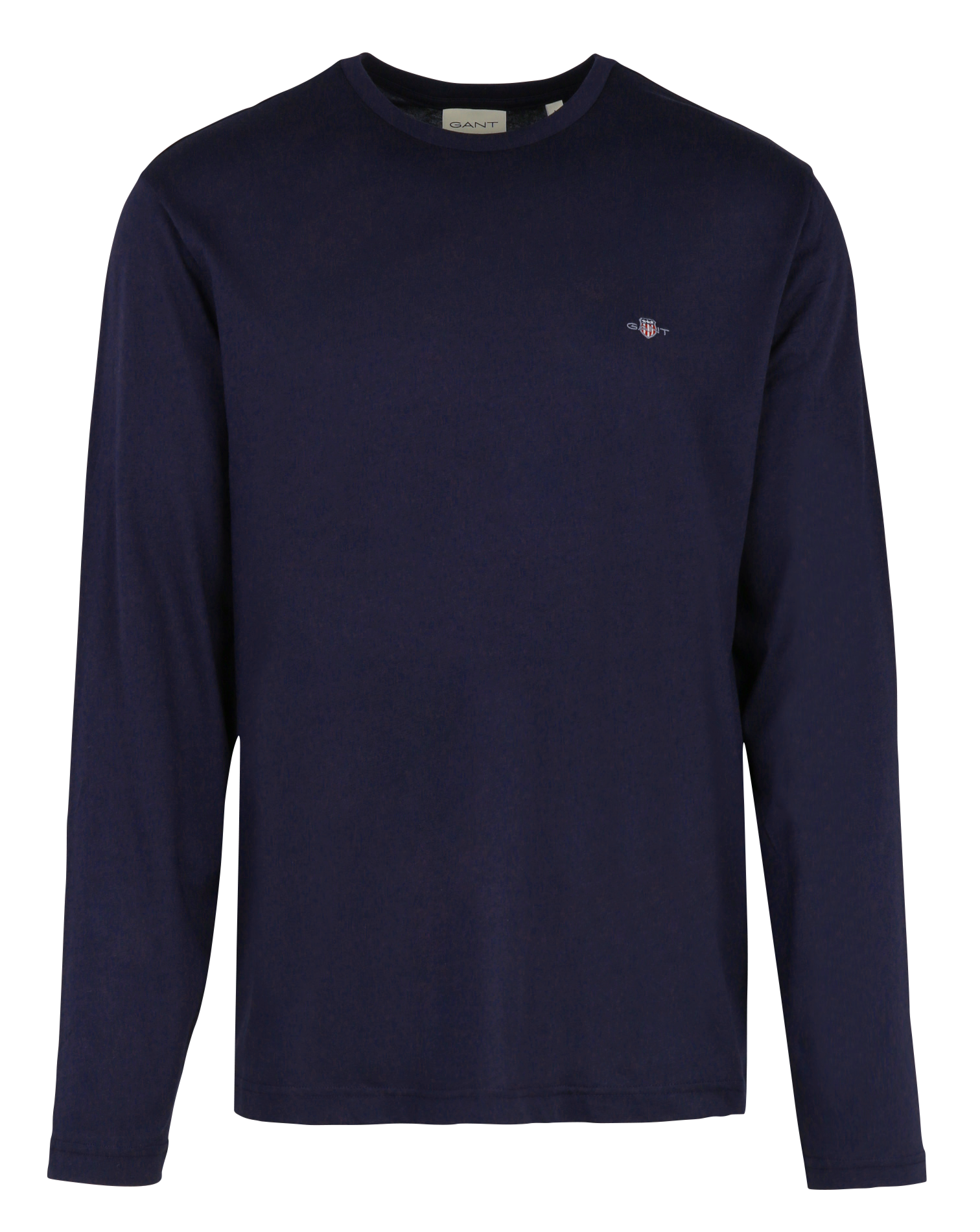 Regular-fit round-neck cotton T-shirt GANT Blue