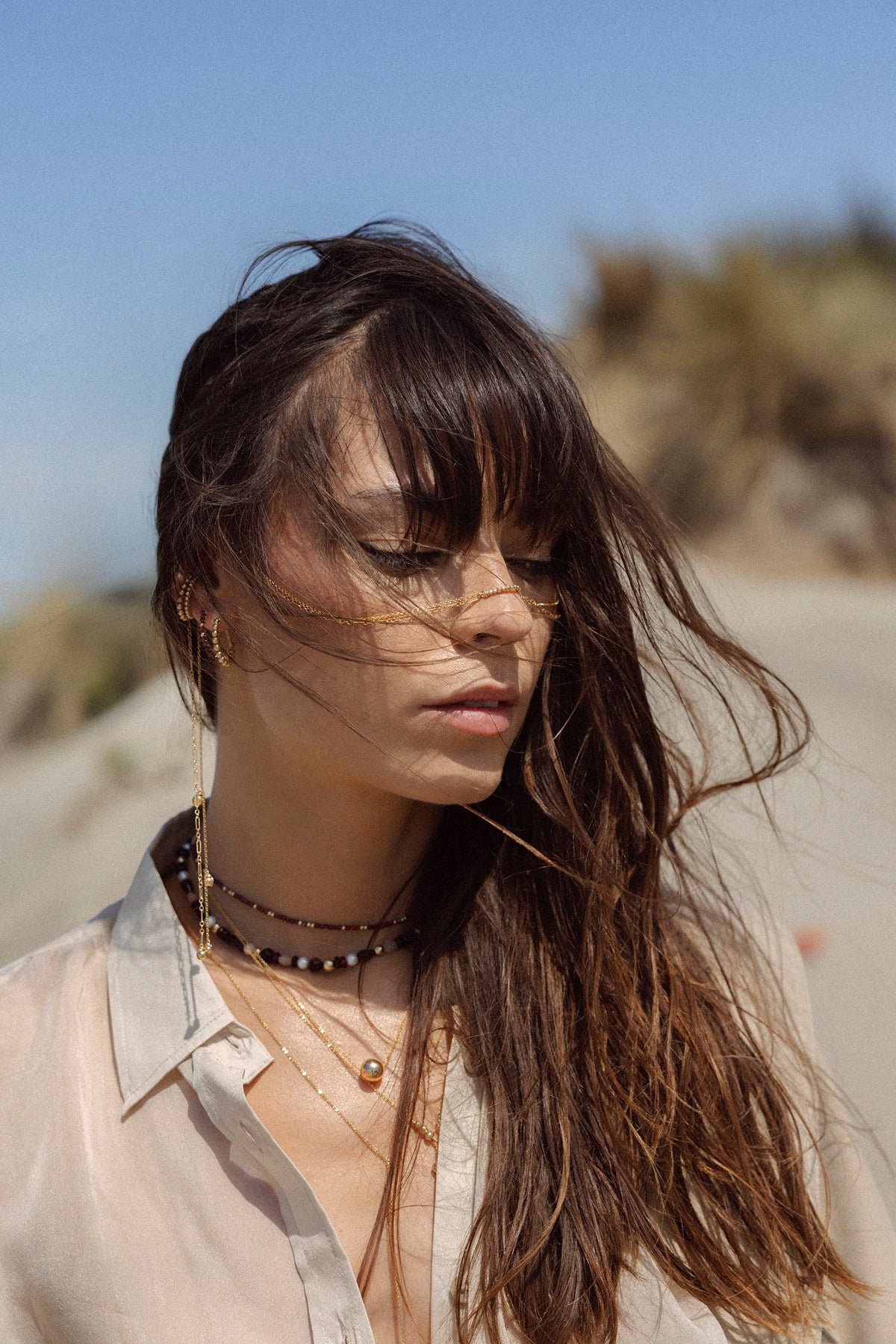 Face jewel rim Golden