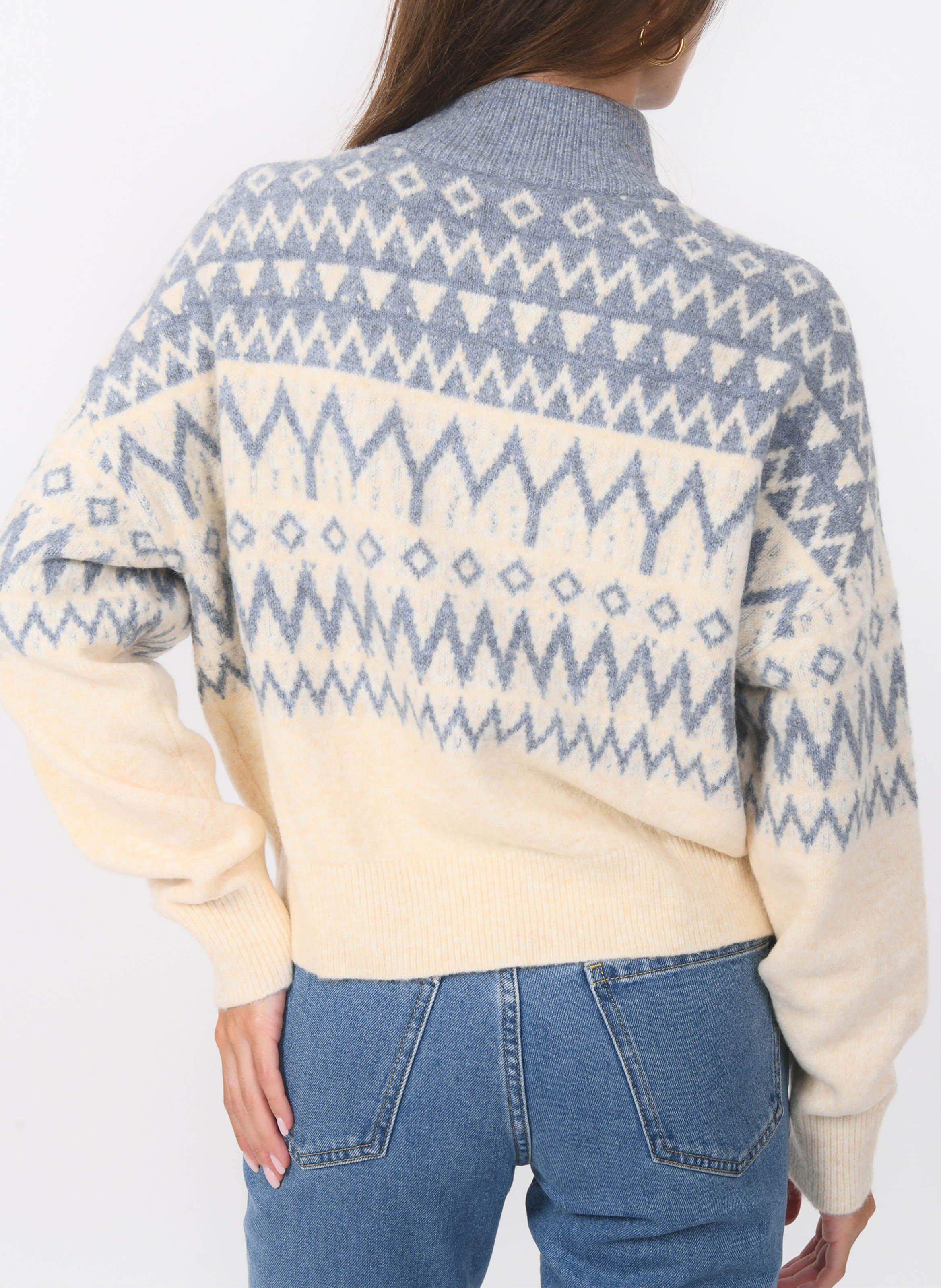 Elena - Pullover mit Stehkragen KOOKAI Weiss