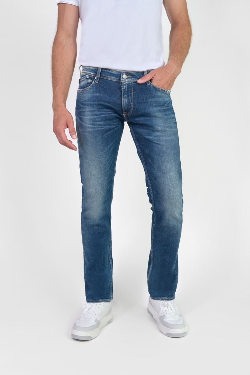 Straight leg jeans, length 34 LE TEMPS DES CERISES Blue