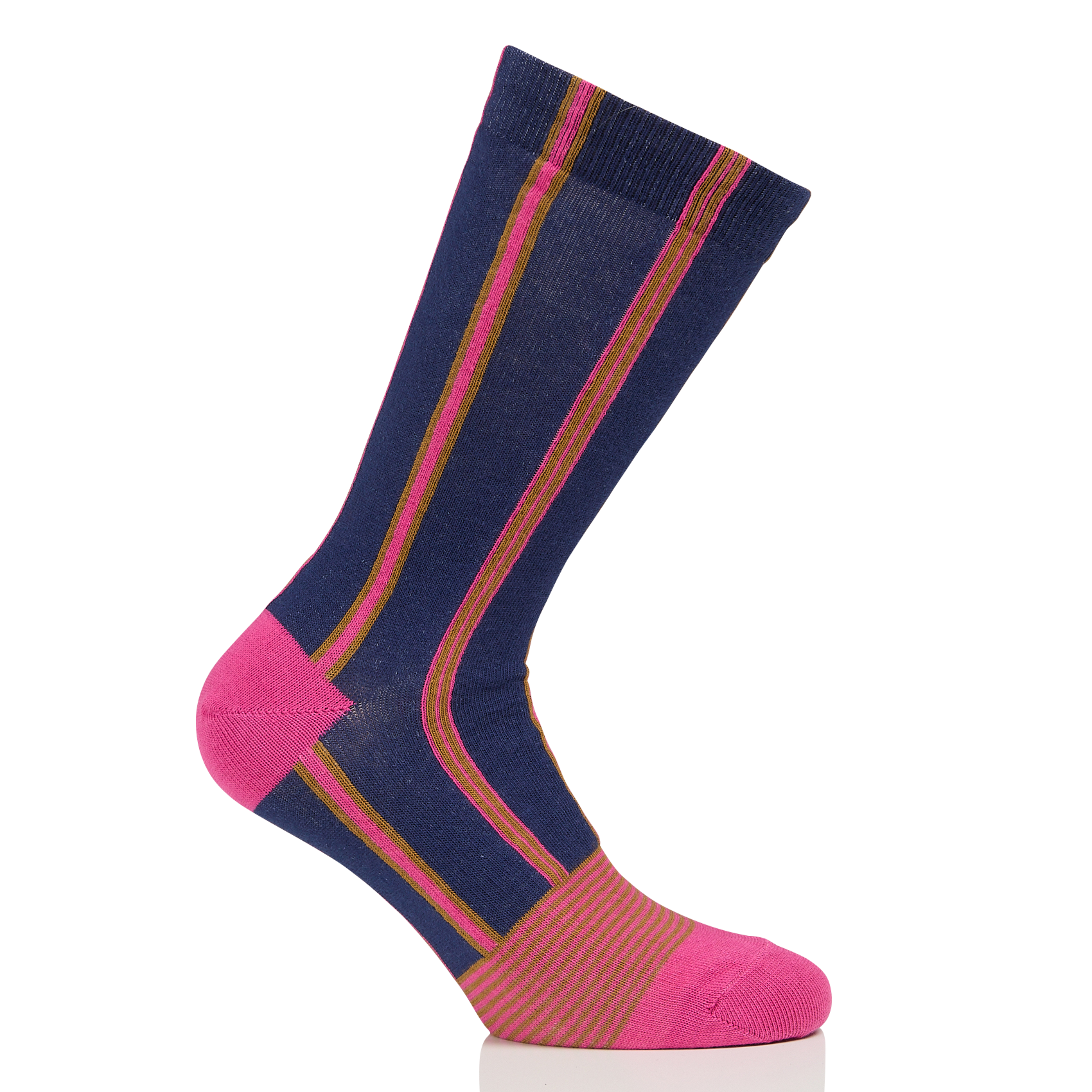 Chaussettes en coton mélangé rayé ACOTE Rose