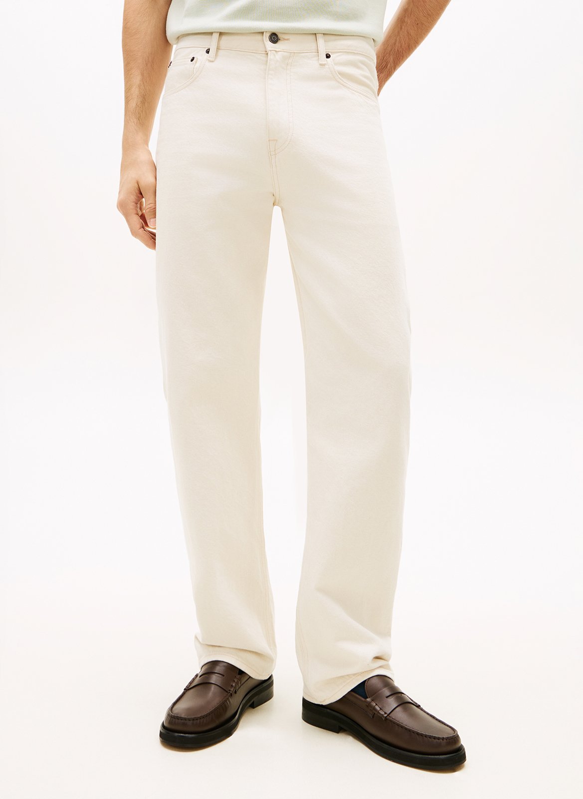 Jean droit  TOMMY HILFIGER Blanc