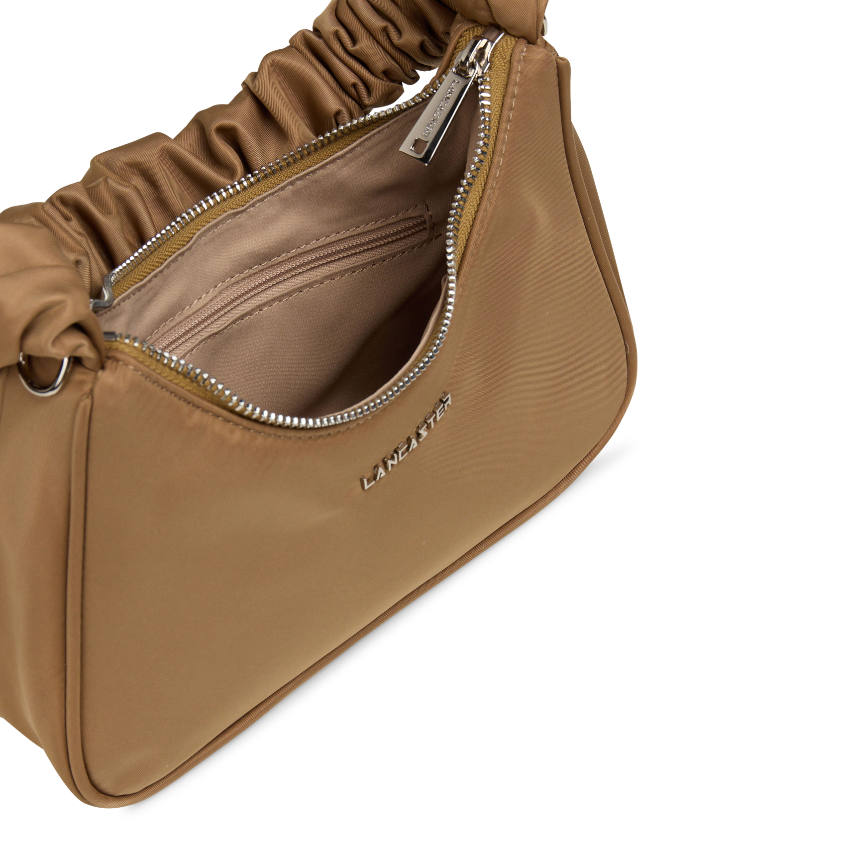 Baguette shoulder bag LANCASTER PARIS Brown