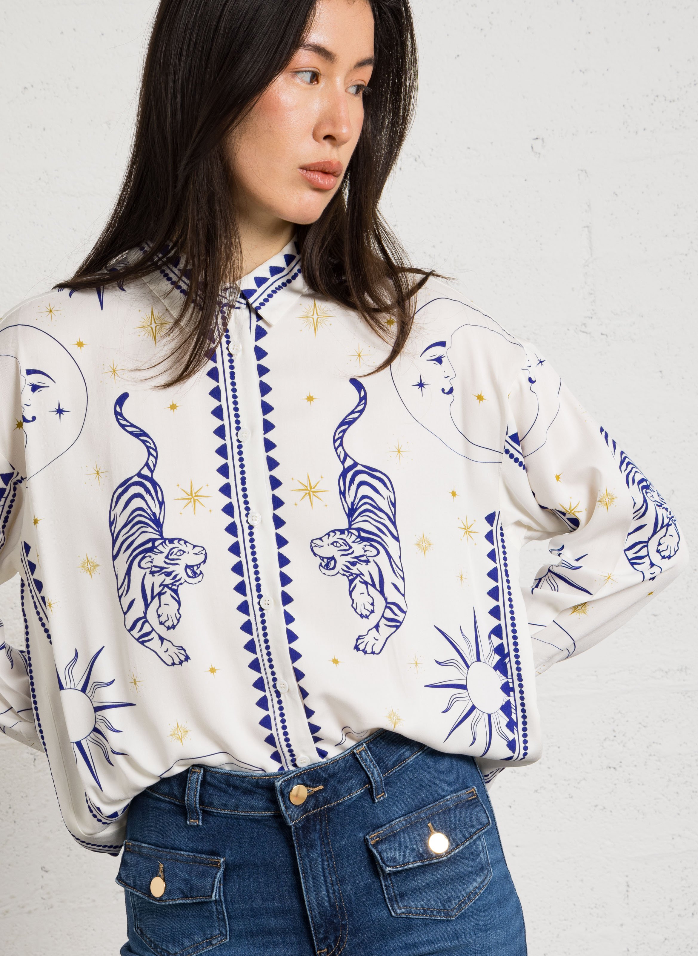 Chemise col classique LA PETITE ETOILE Multicolored