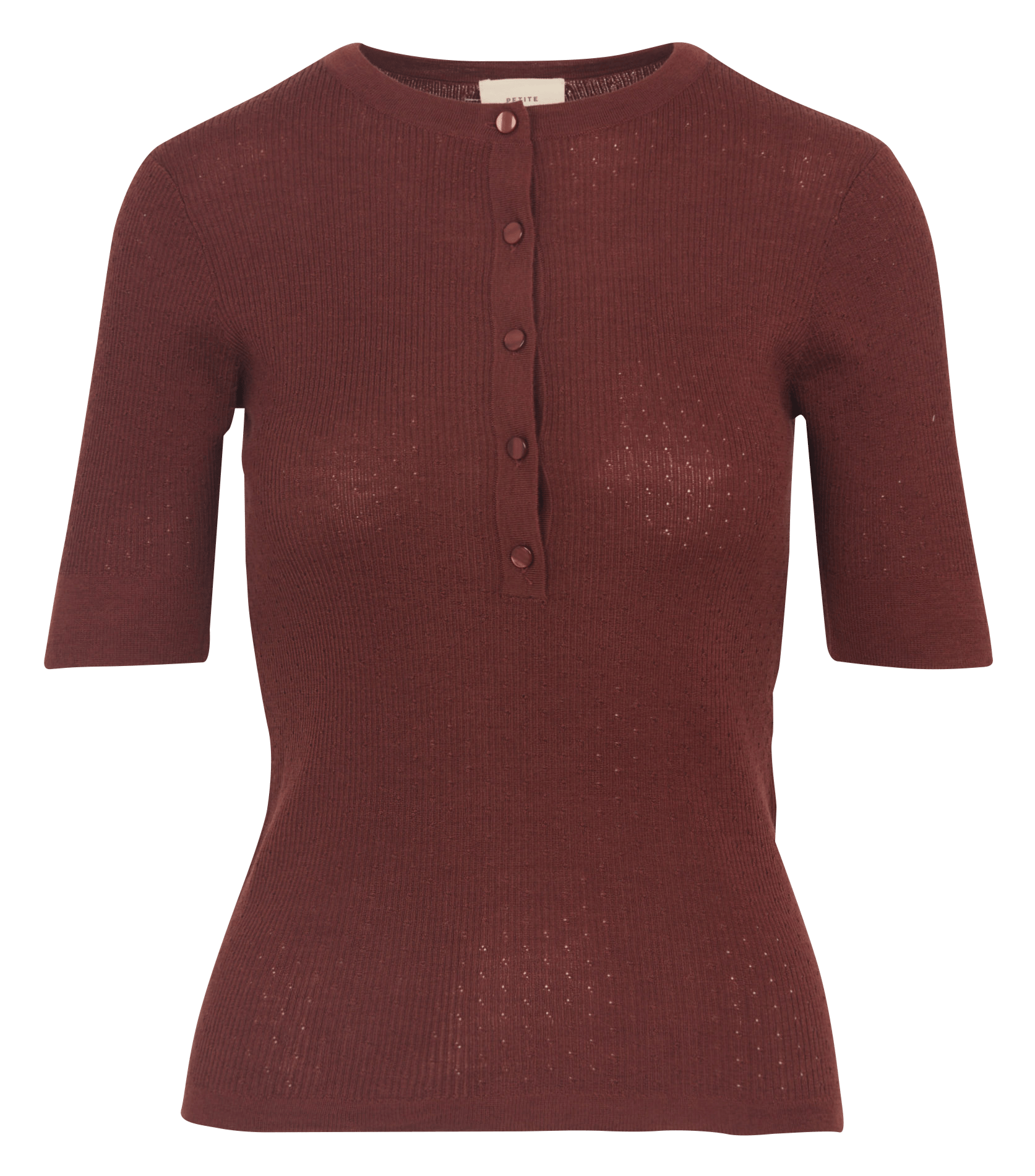 Pull moulant en laine PETITE MENDIGOTE Marron