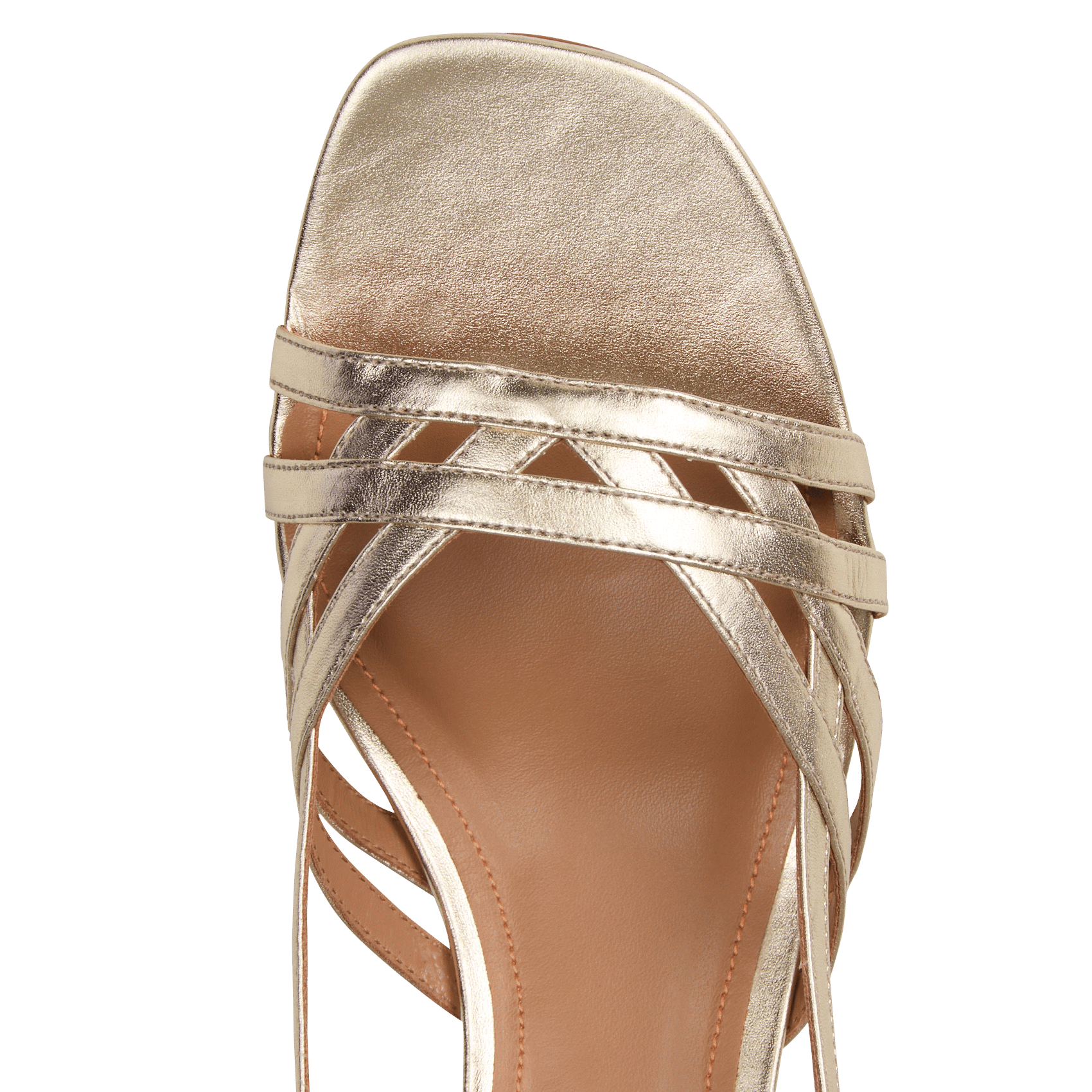 Heeled patent leather sandals JB MARTIN Golden