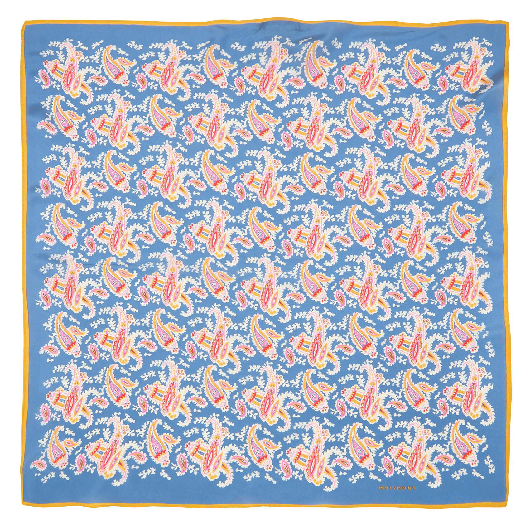 Foulard en soie  MOISMONT Bleu
