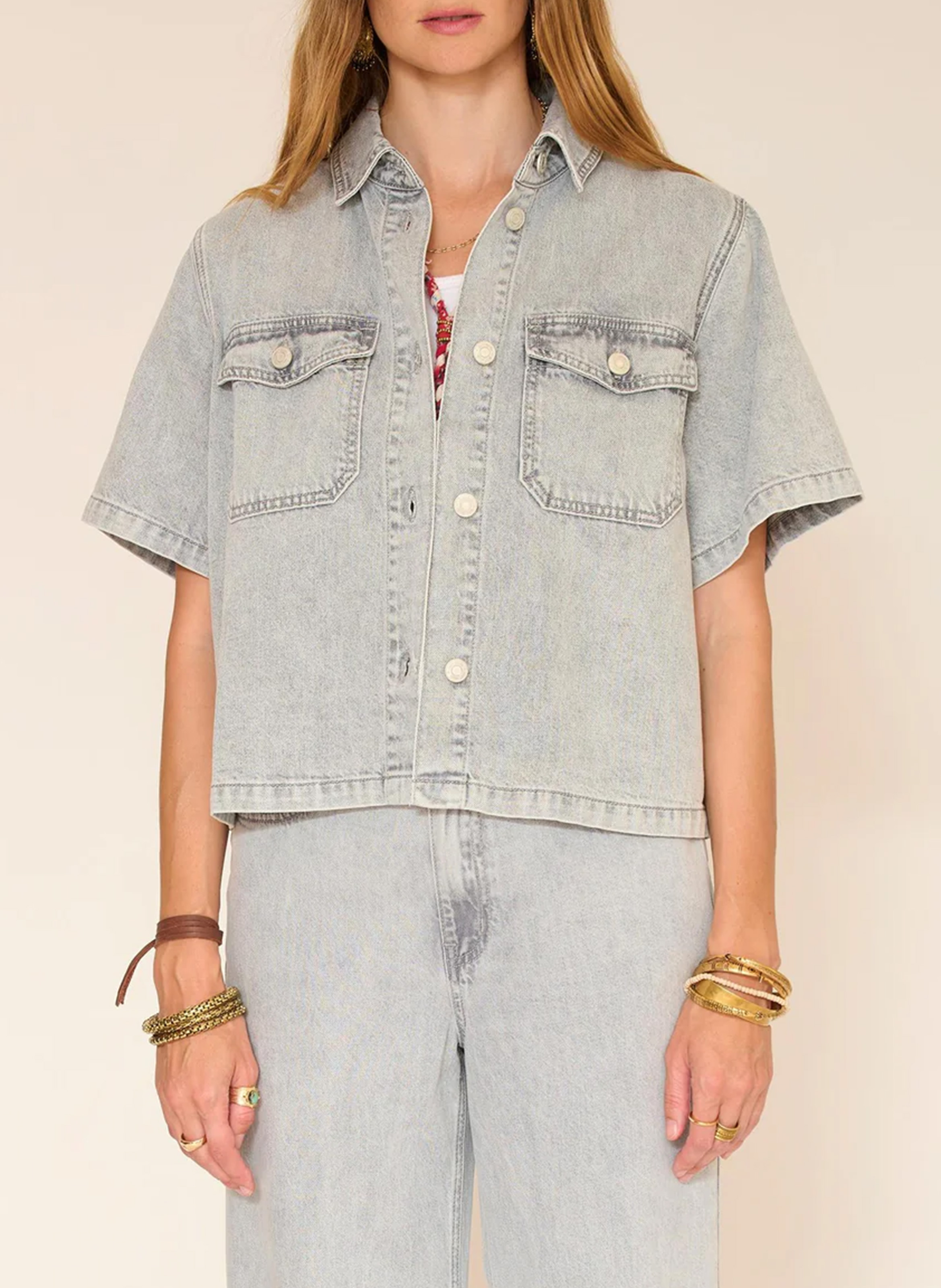 Chemise denim oversize  MKT Gris