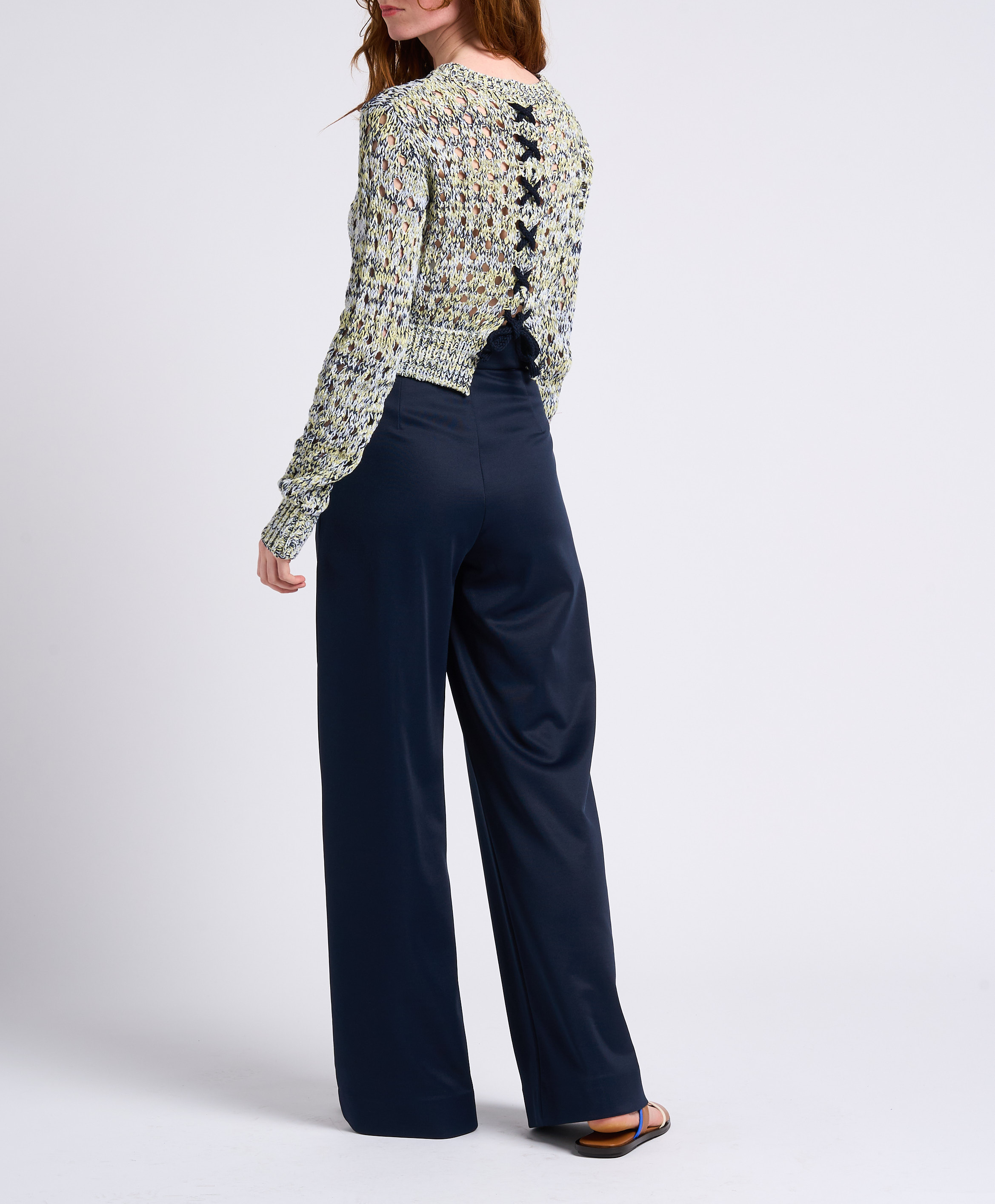 Smooth leather flat sandals BILLI BI Multicolored