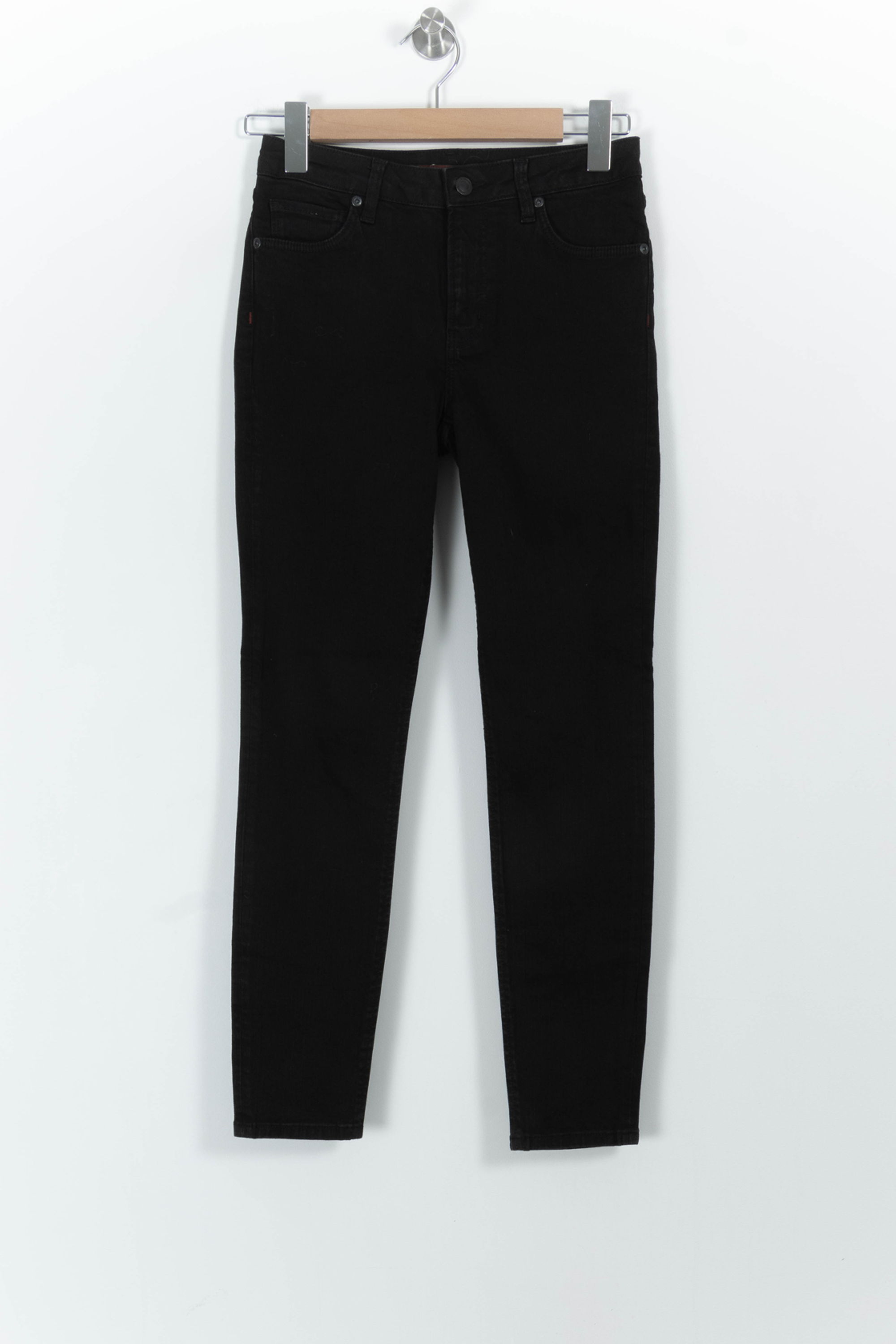 Cropped slim jeans with studs COMPTOIR DES COTONNIERS - Seconde main Black