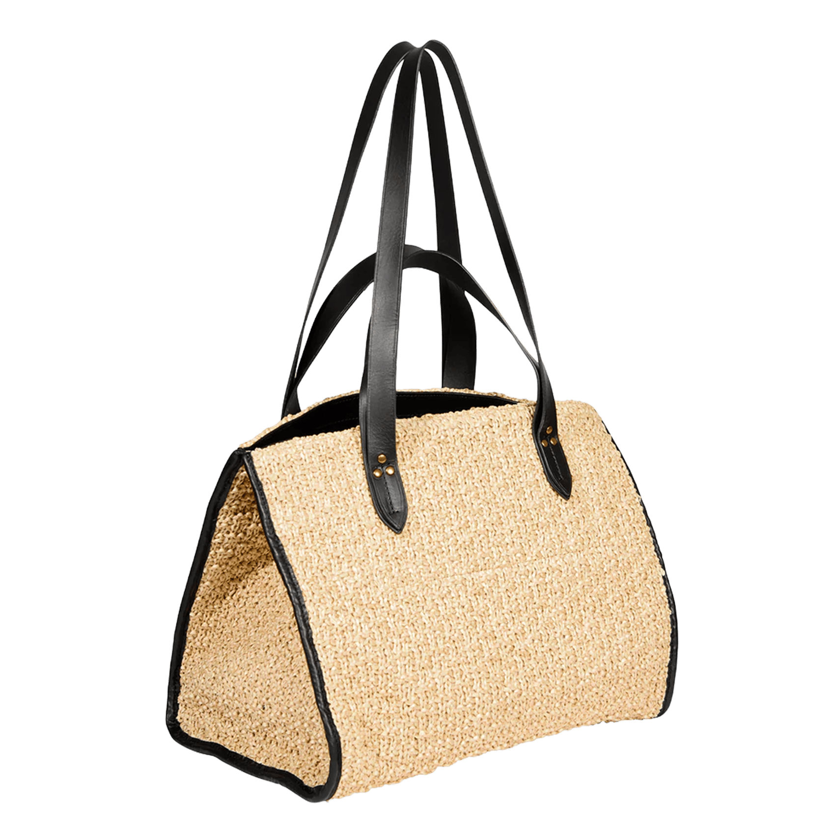Bolso shopper de rafia JEROME DREYFUSS Beige
