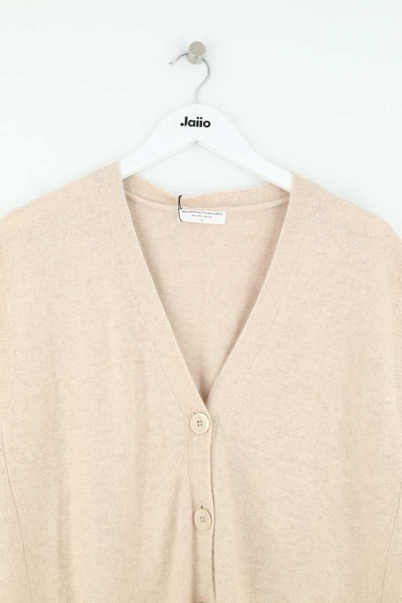 Cardigan MAJESTIC FILATURES - SECONDE MAIN Beige