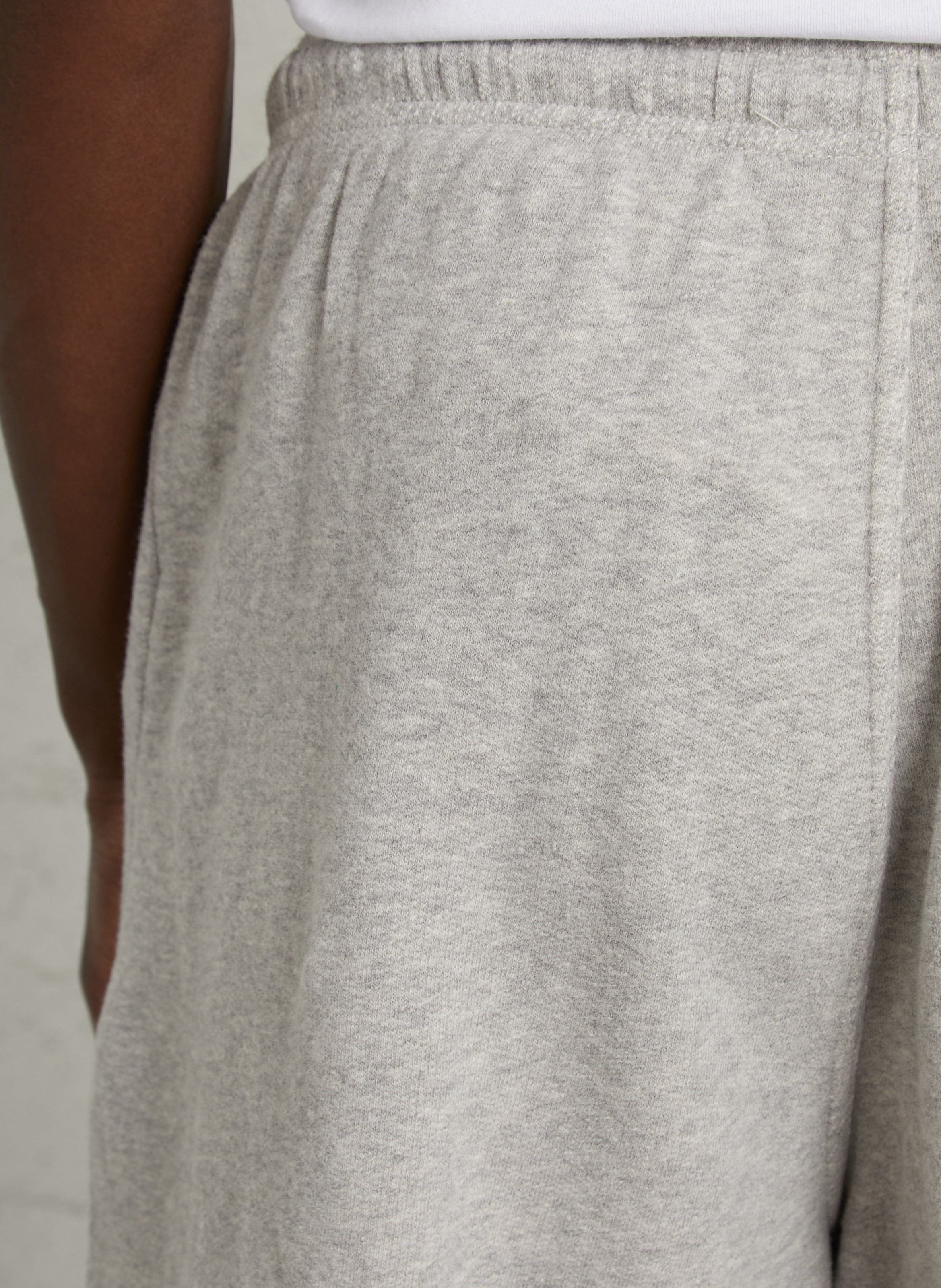 Gerade geschnittene Shorts aus Bio-Baumwoll-Mix AMERICAN VINTAGE Grau