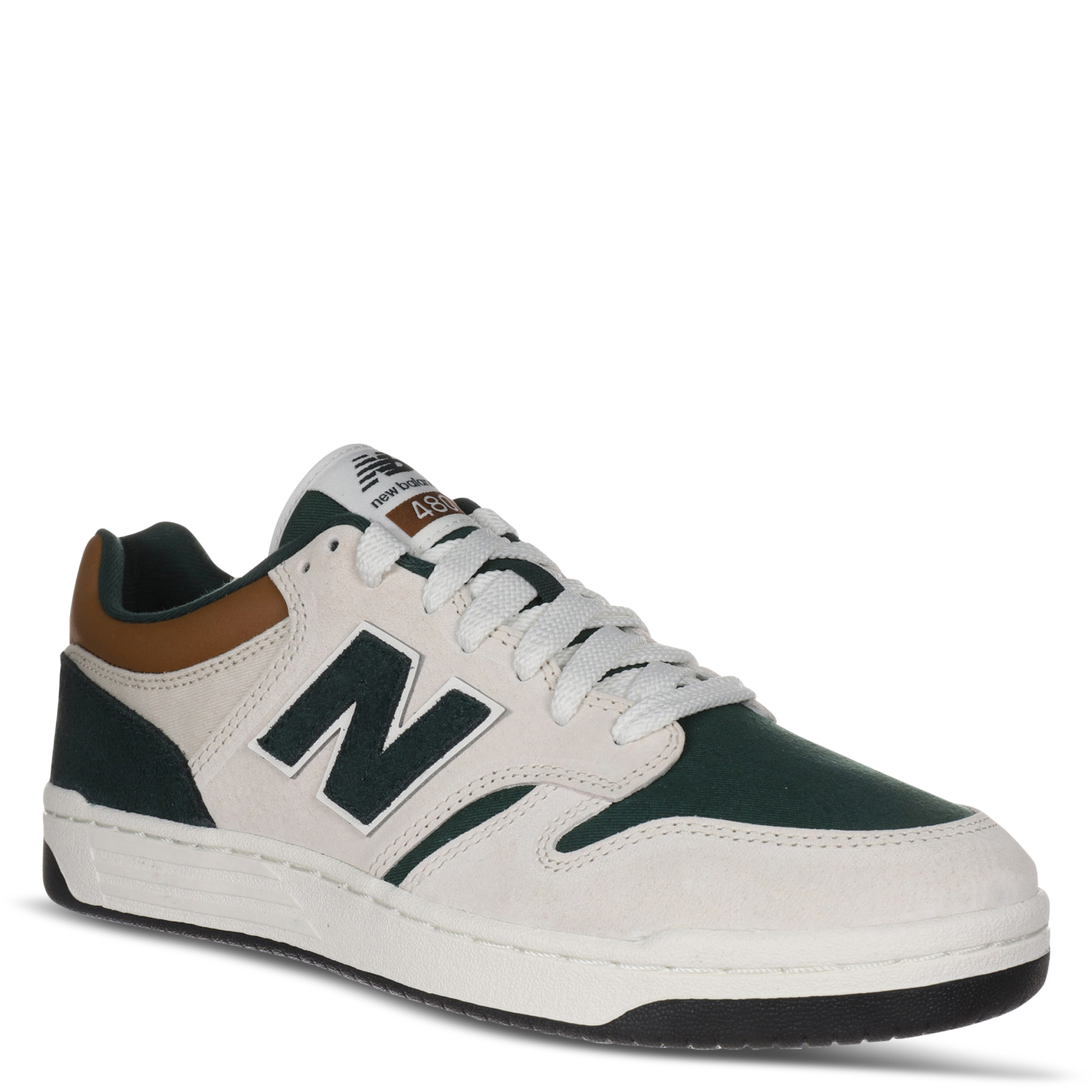Lage sneakers van leermix NEW BALANCE Wit