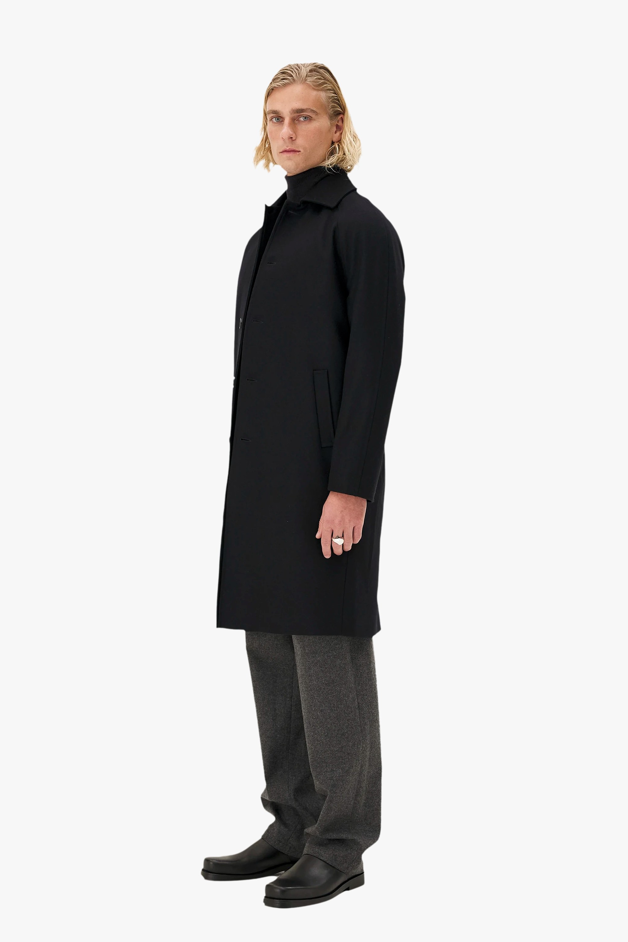Raglan coat mac Mayfair Noyoco Blue