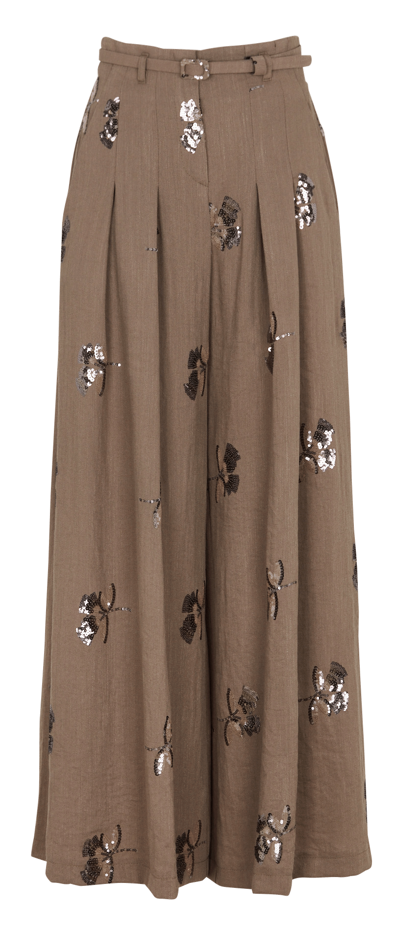 Wide-leg sequined pants IMPERIAL Green