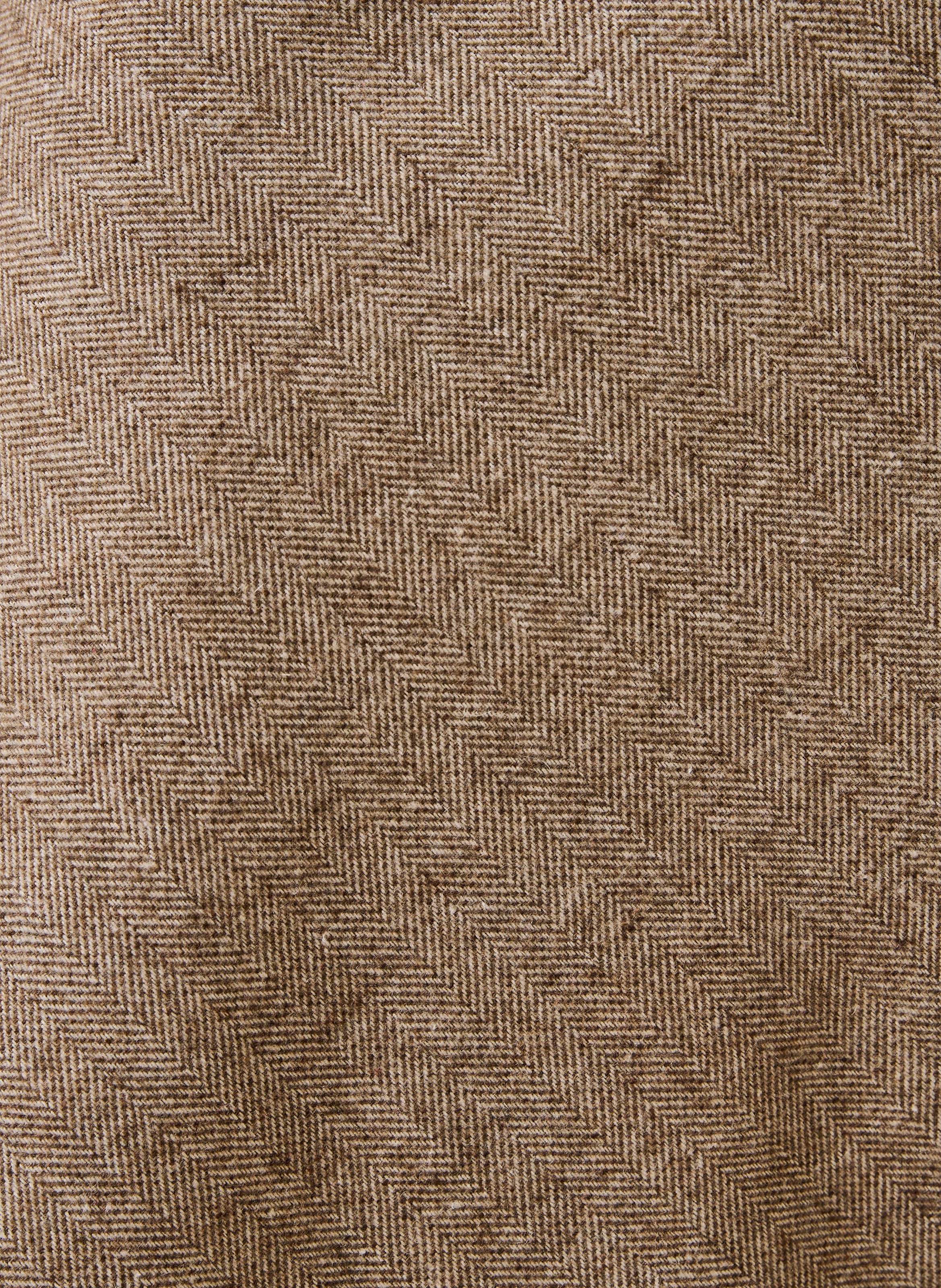 Jupe midi forme trapèze en tweed LA FEE MARABOUTEE Beige