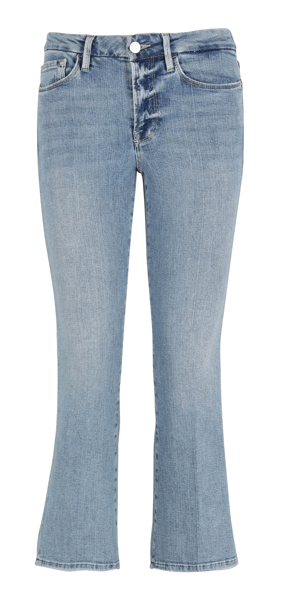 Ausgestellte Cropped Jeans FRAME Bleached Jeans