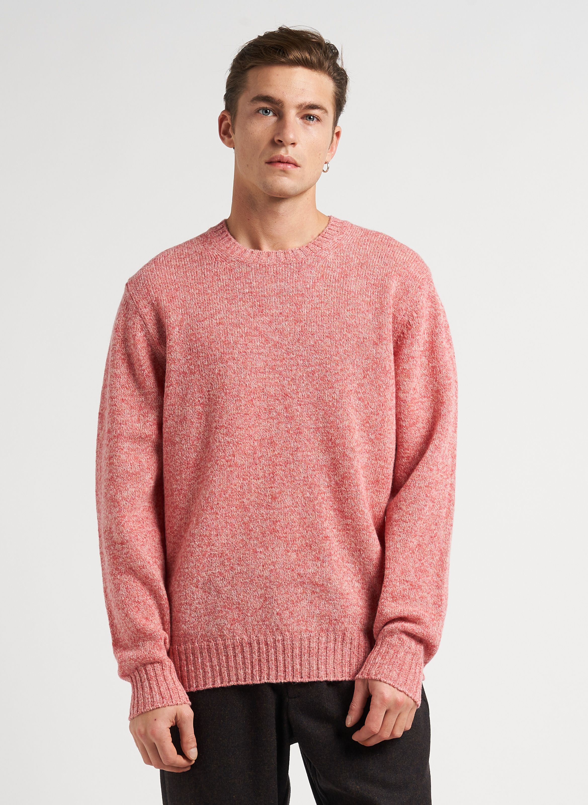 Pink Round neck wool sweater