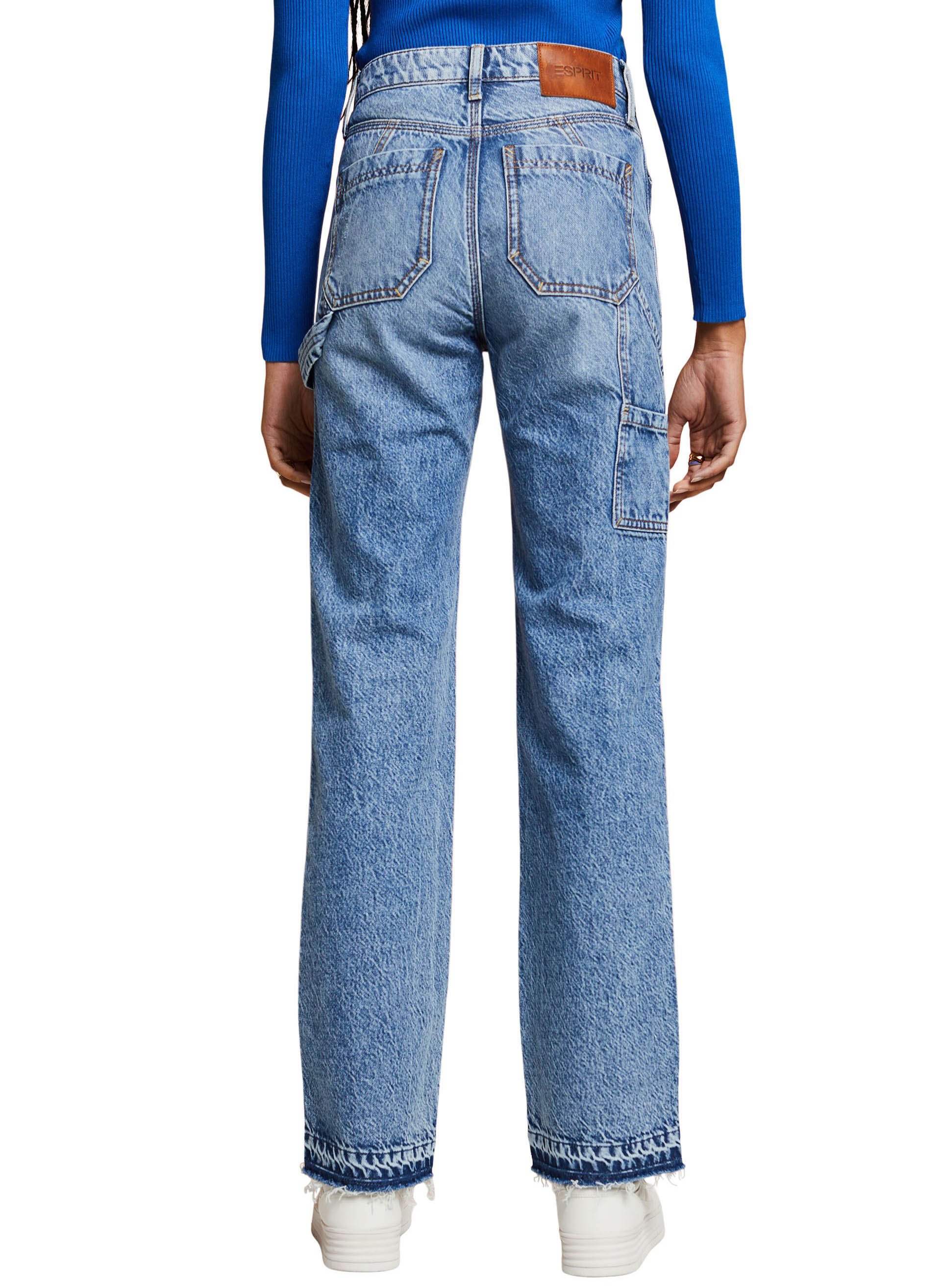 Jean droit en coton recyclé ESPRIT Jean Stone