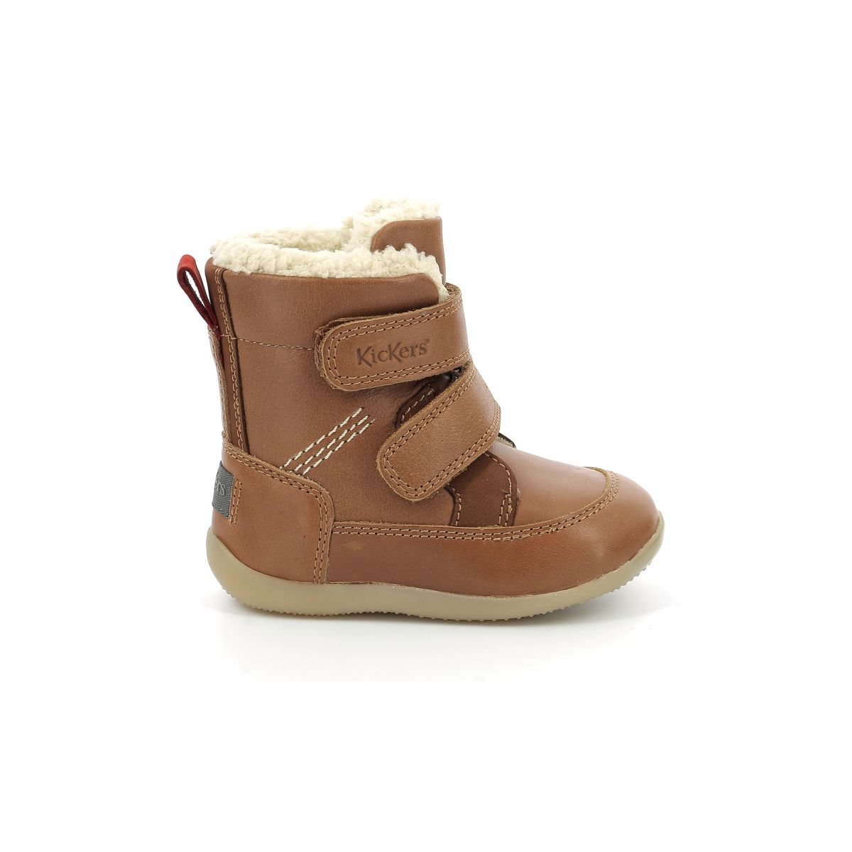 Leather Ankle Boots Camel Kickers Child Place des Tendances