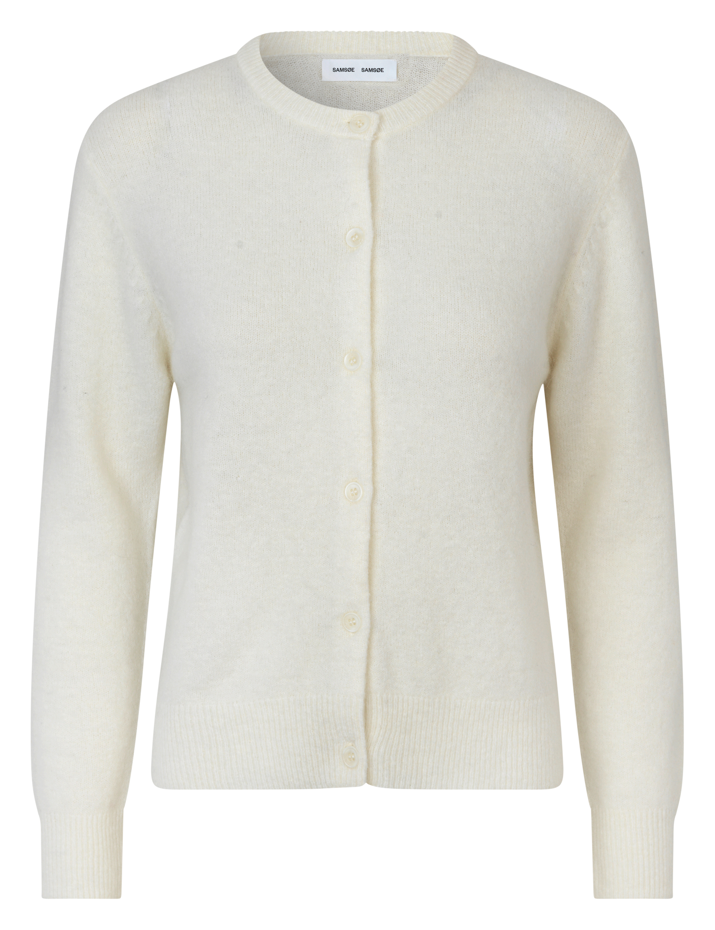 Wool-blend cardigan SAMSOE SAMSOE White