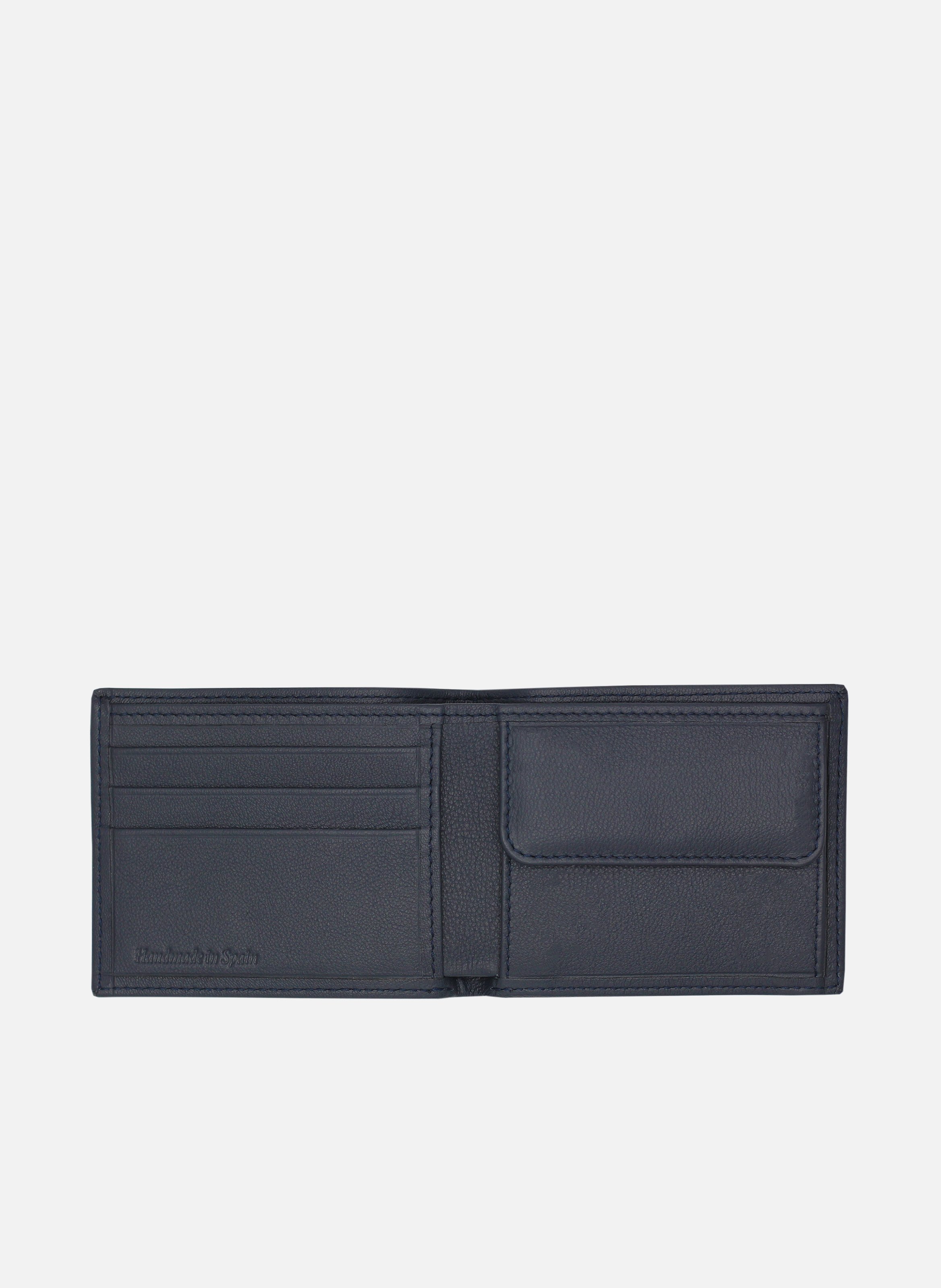 Grained leather wallet JULES & JENN Blue