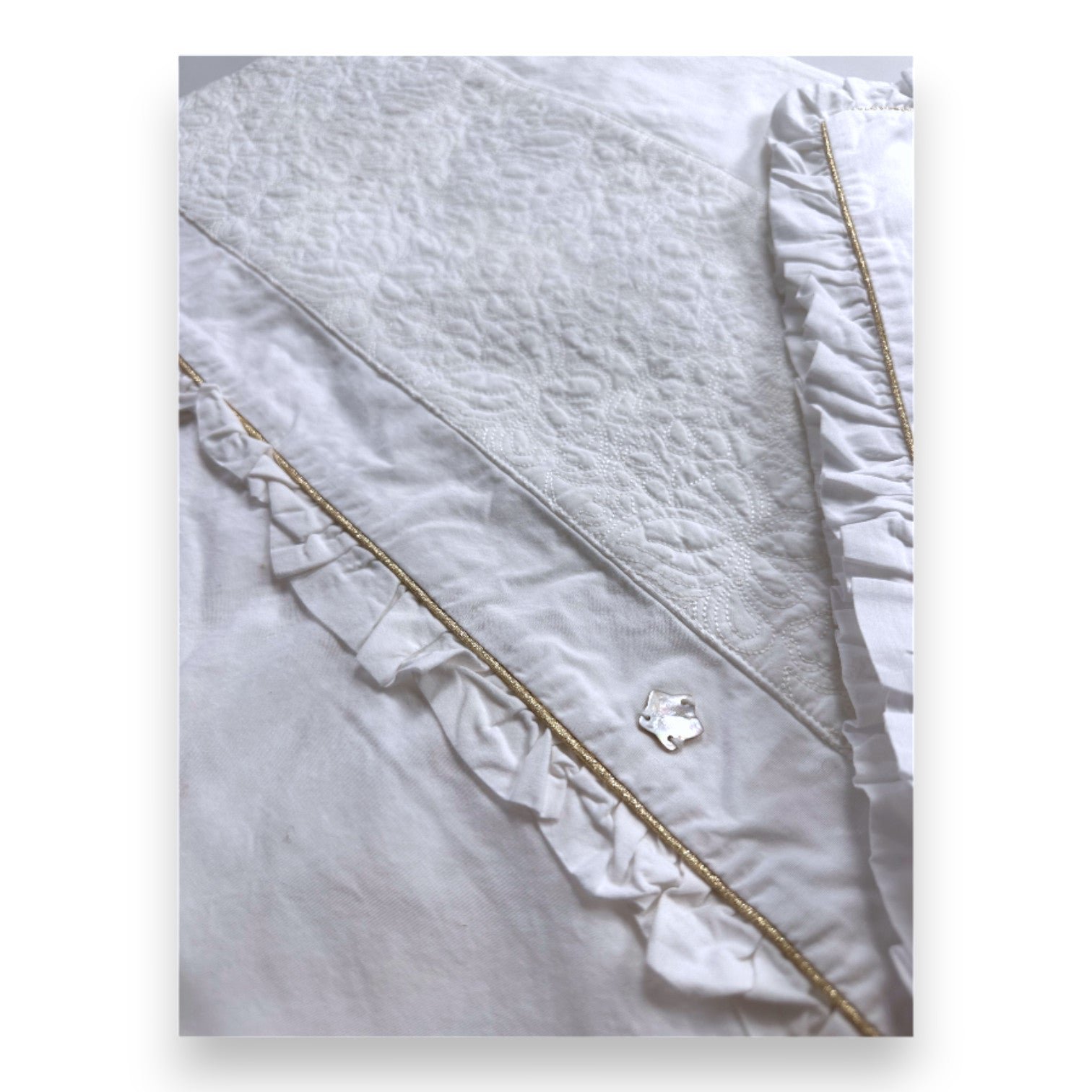 White baby cot bumper - one size TARTINE ET CHOCOLAT - seconde-main White