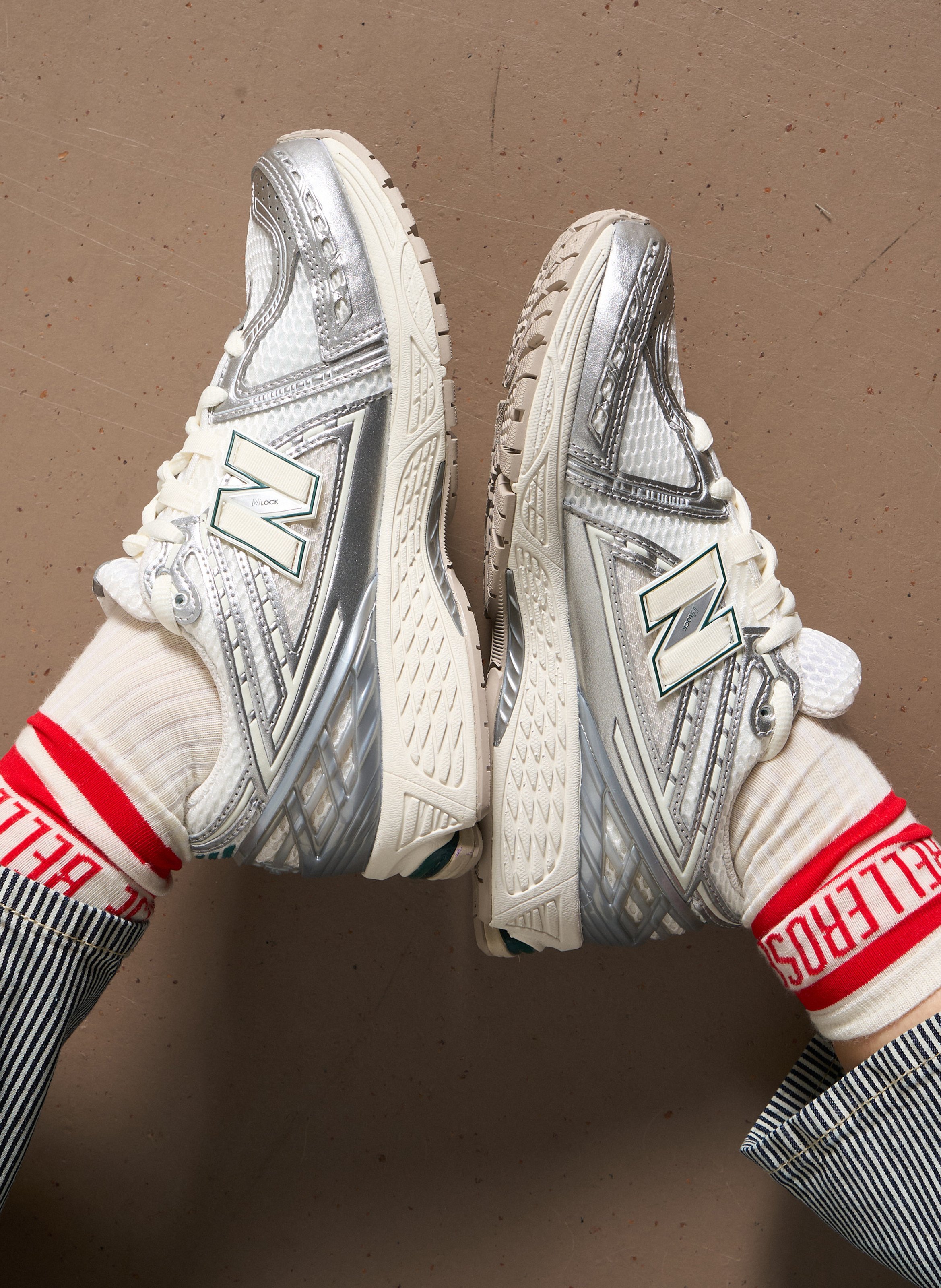 Round toe NEW BALANCE Silver