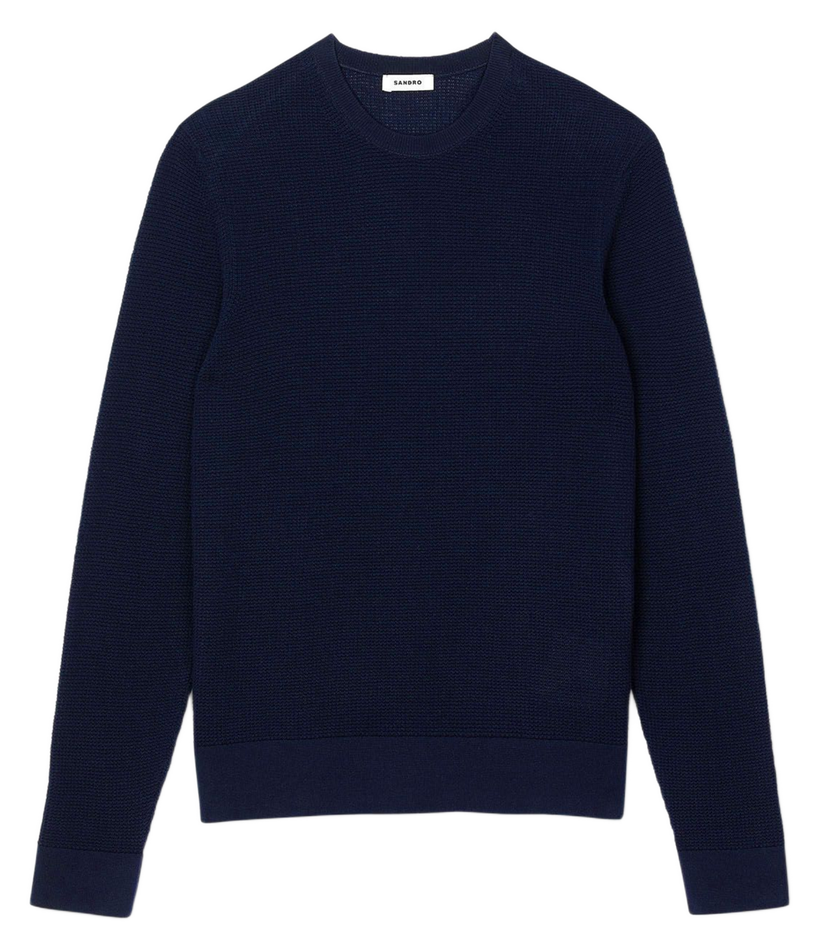 Gebreide trui met textuur SANDRO Blauw