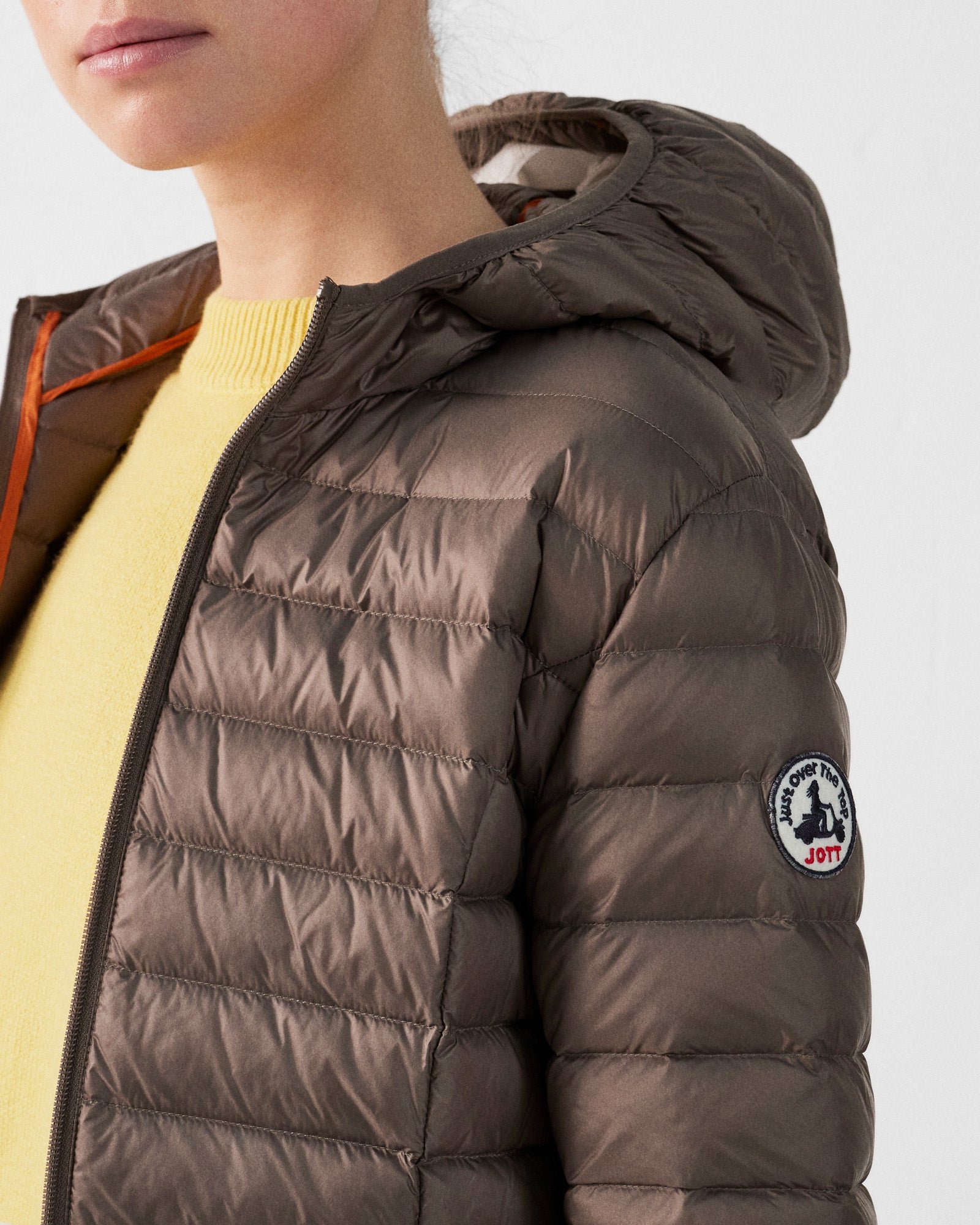 Lightweight hooded puffer jacket Cloe JOTT Beige