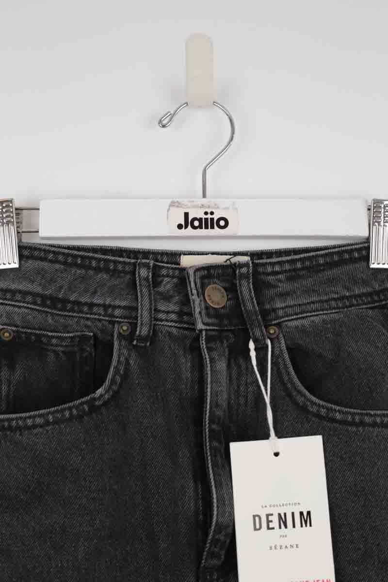 Wide leg cotton jeans SEZANE - Seconde main Grey