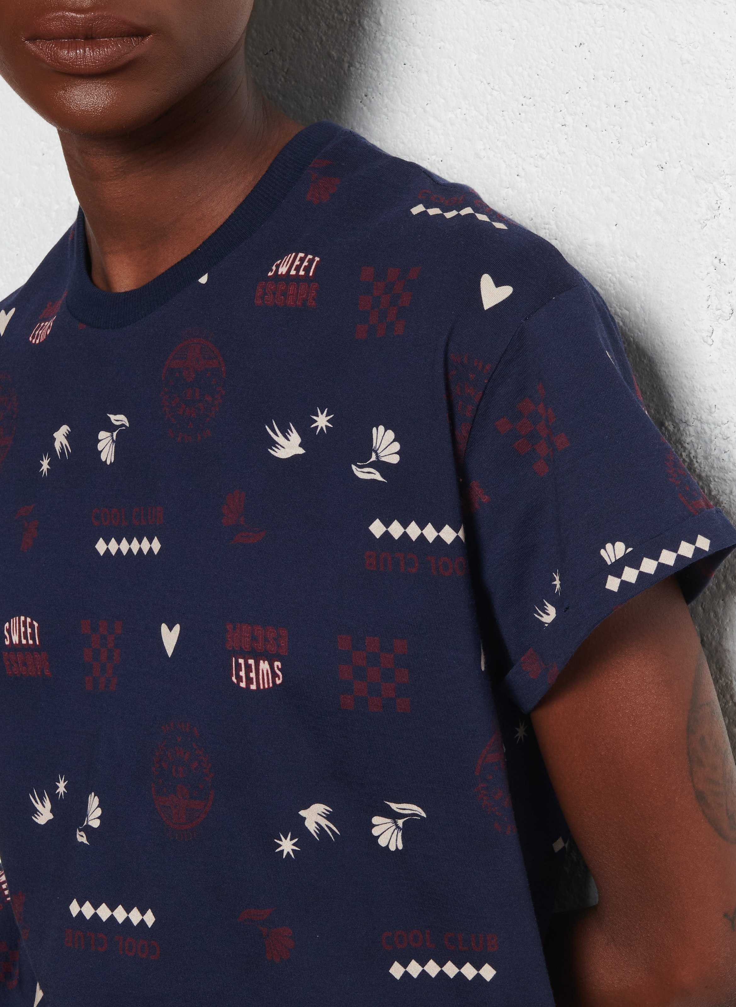 Camiliday round-neck sleeveless cotton top I CODE Blue