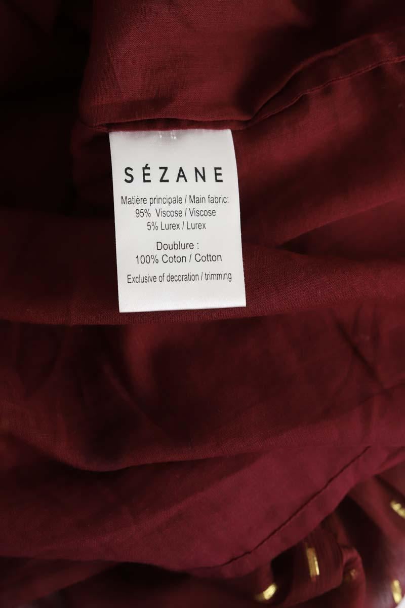 Burgundy dress SEZANE - Seconde main Red