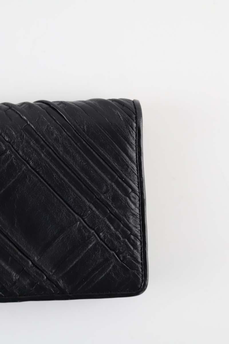 Leather card holder KENZO - SECONDE MAIN Black