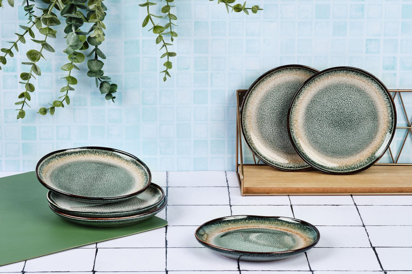 Genesis plate ø16.5cm - 6 pieces - earth BJORN Grey