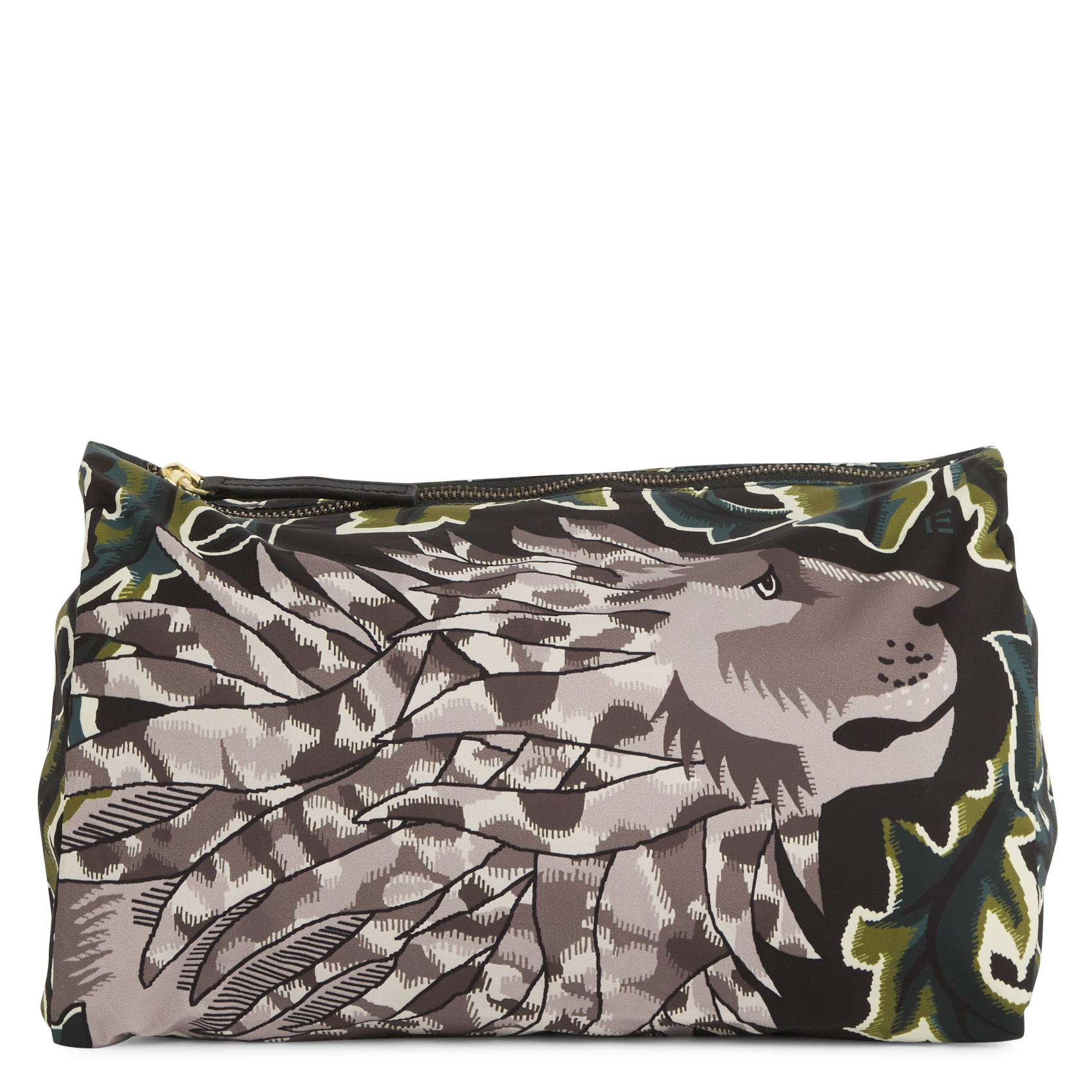 Clutch mit Print INOUI EDITIONS Khaki