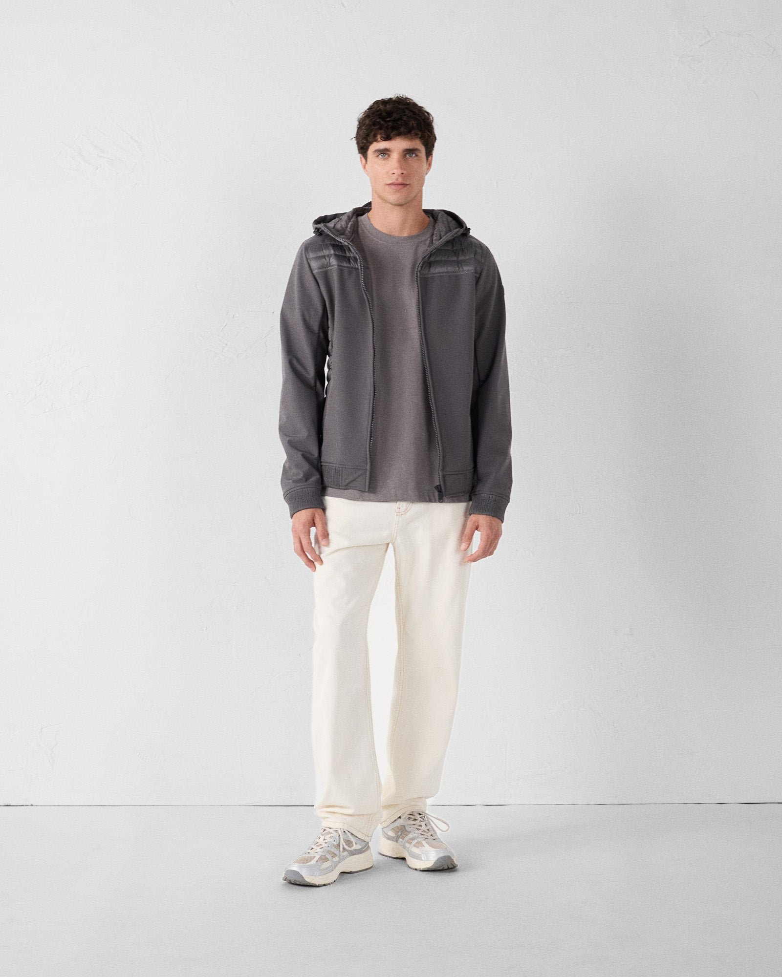 Softshell bi-material paco 2.0 down jacket JOTT Grey