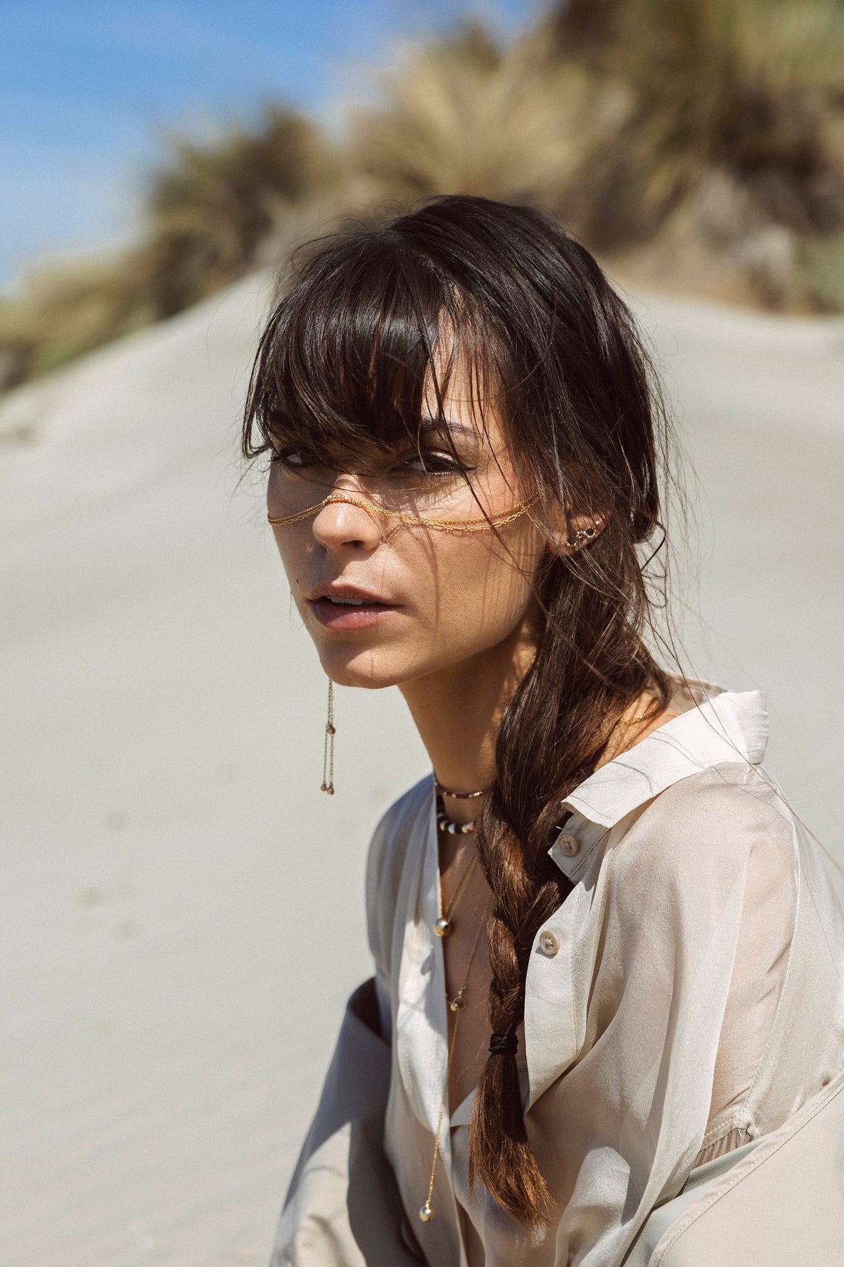 Face jewel rim Golden