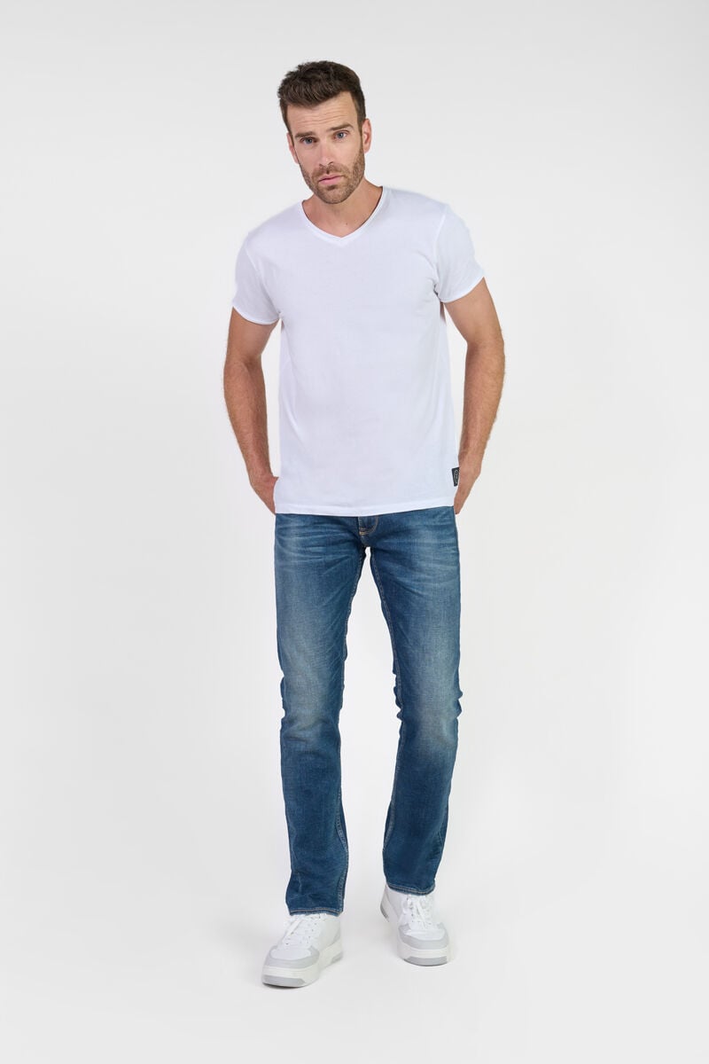 Straight leg jeans, length 34 LE TEMPS DES CERISES Blue