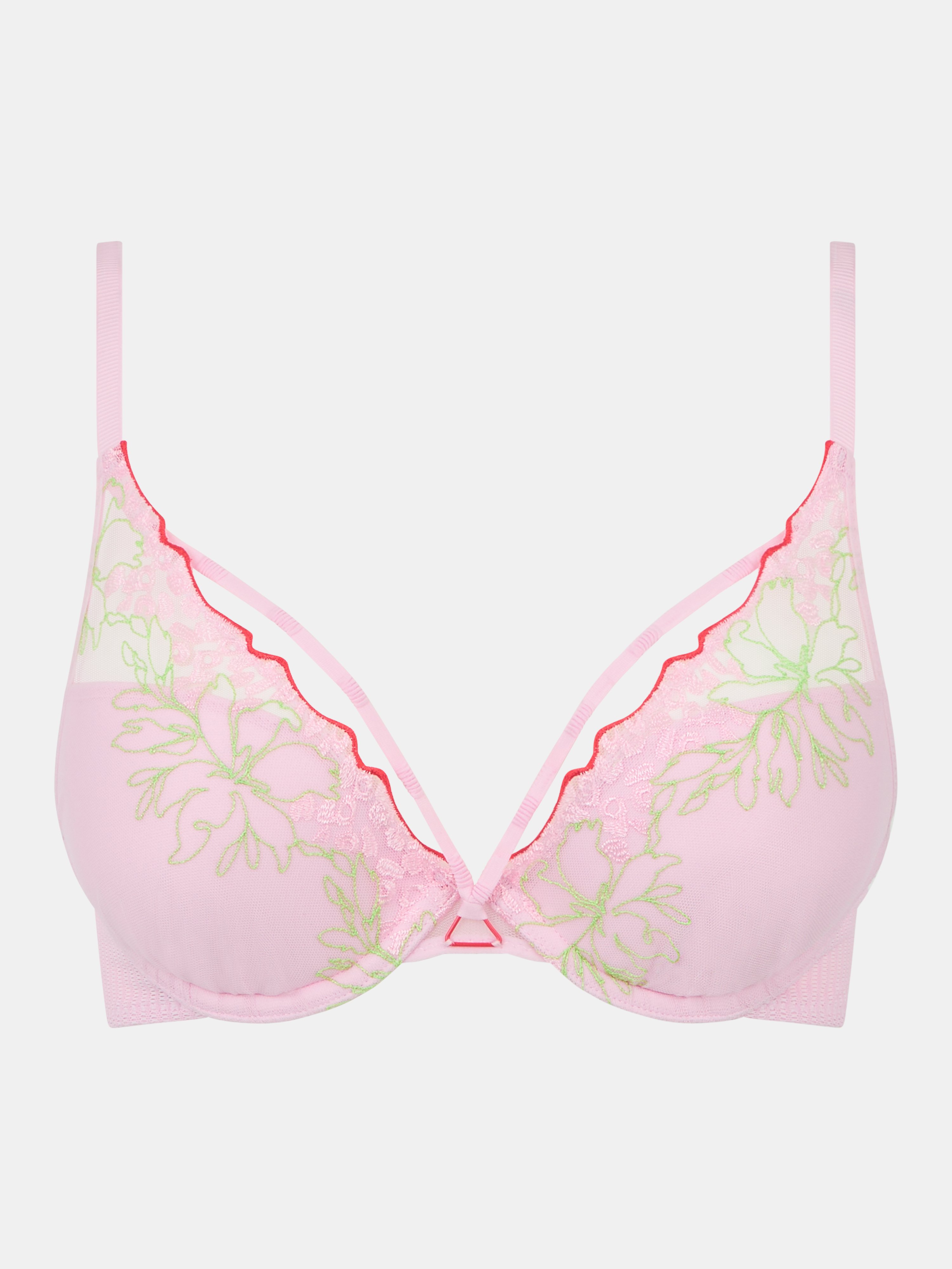 Push-up padded bra with embroidery CHANTELLE PULP Multicolored