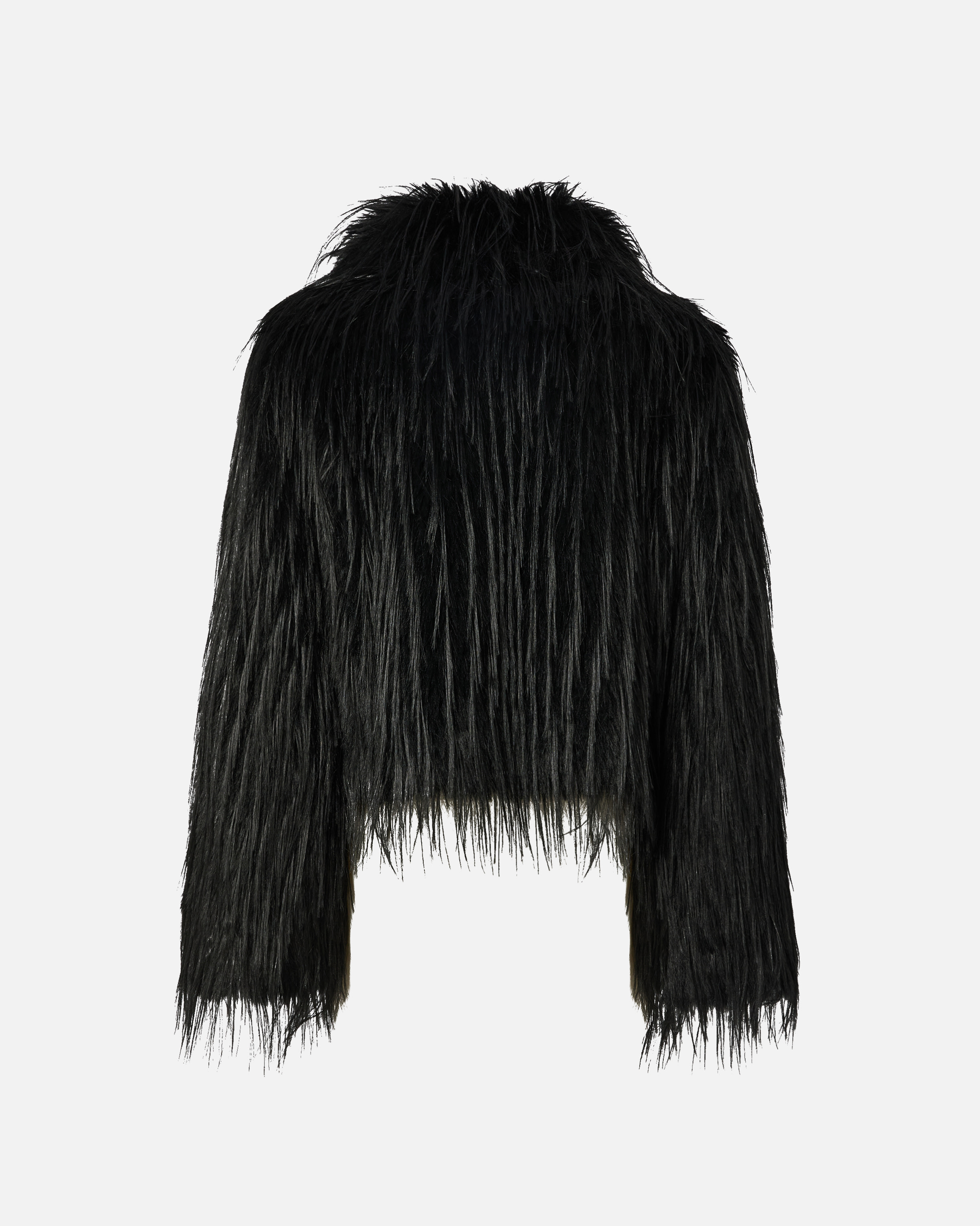 Faux fur coat PINKO Black