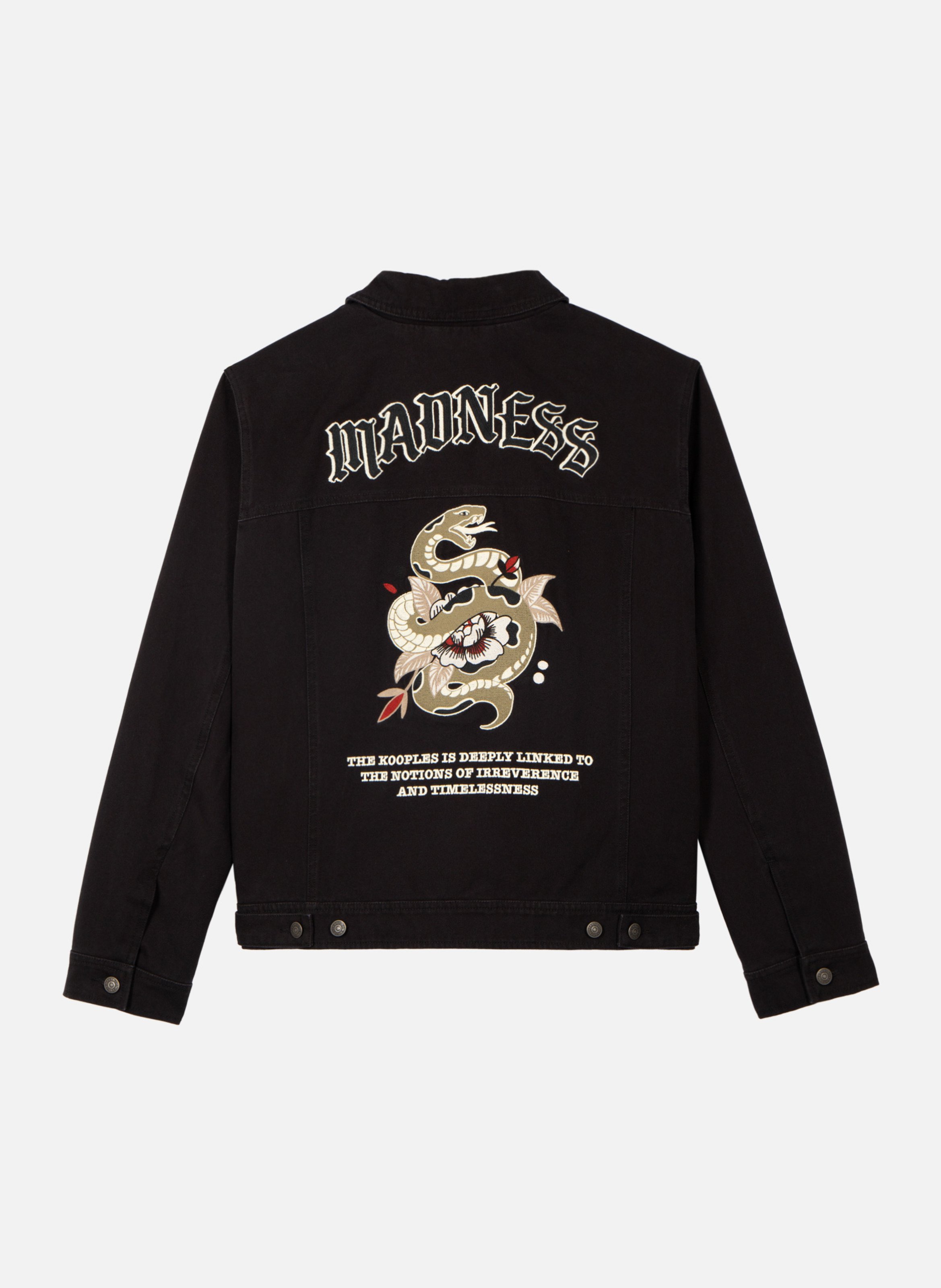 Embroidered jacket THE KOOPLES Black