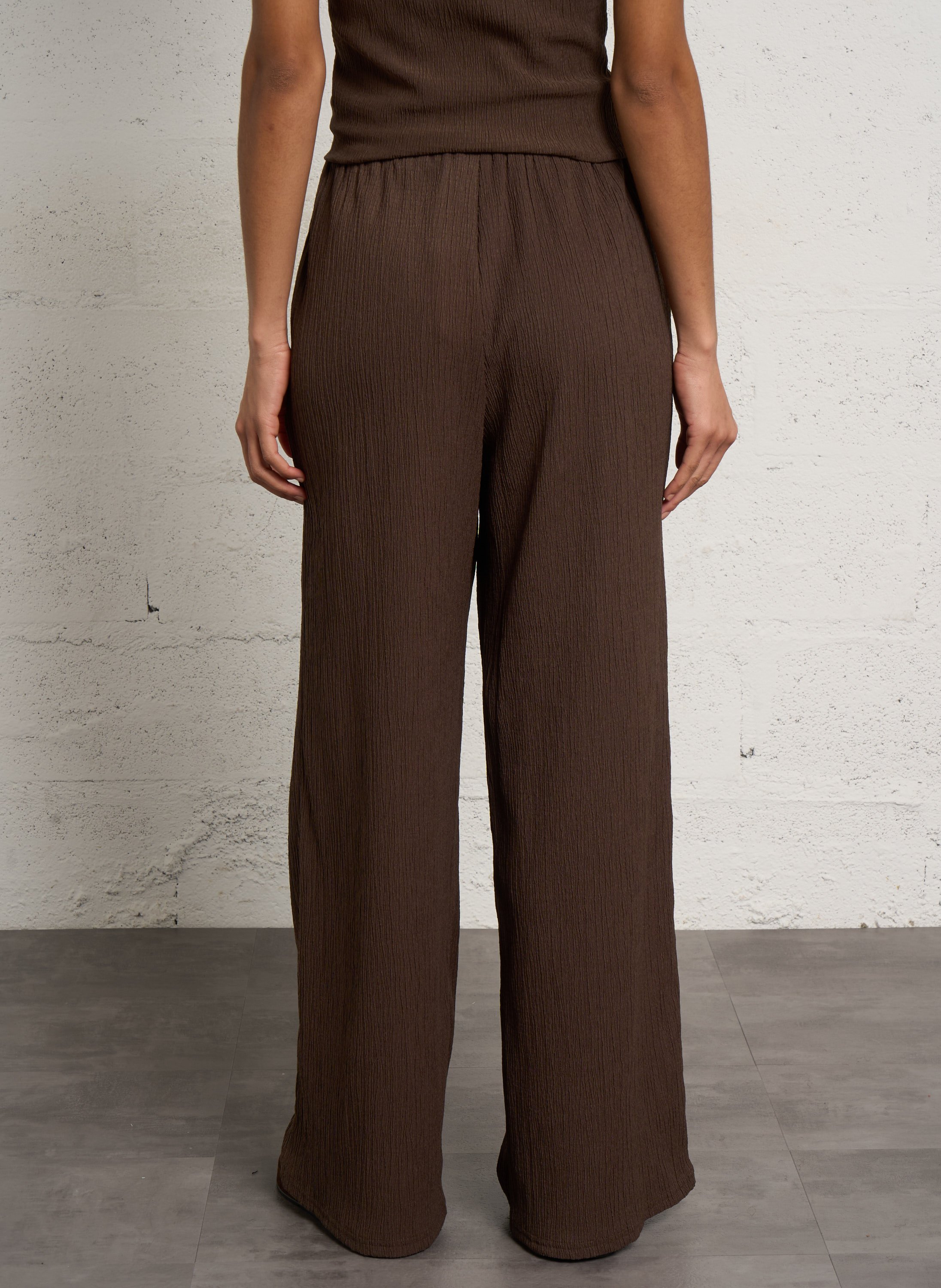 Pantalon large LA PETITE ETOILE Marron