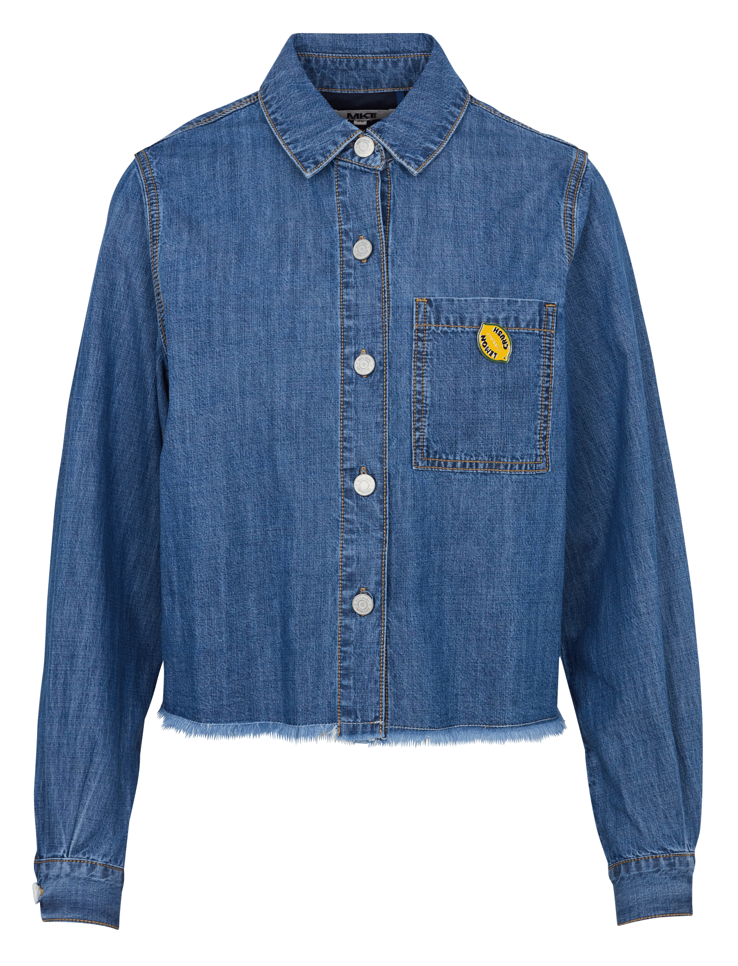 Baumwoll-Bluse MKT Blau