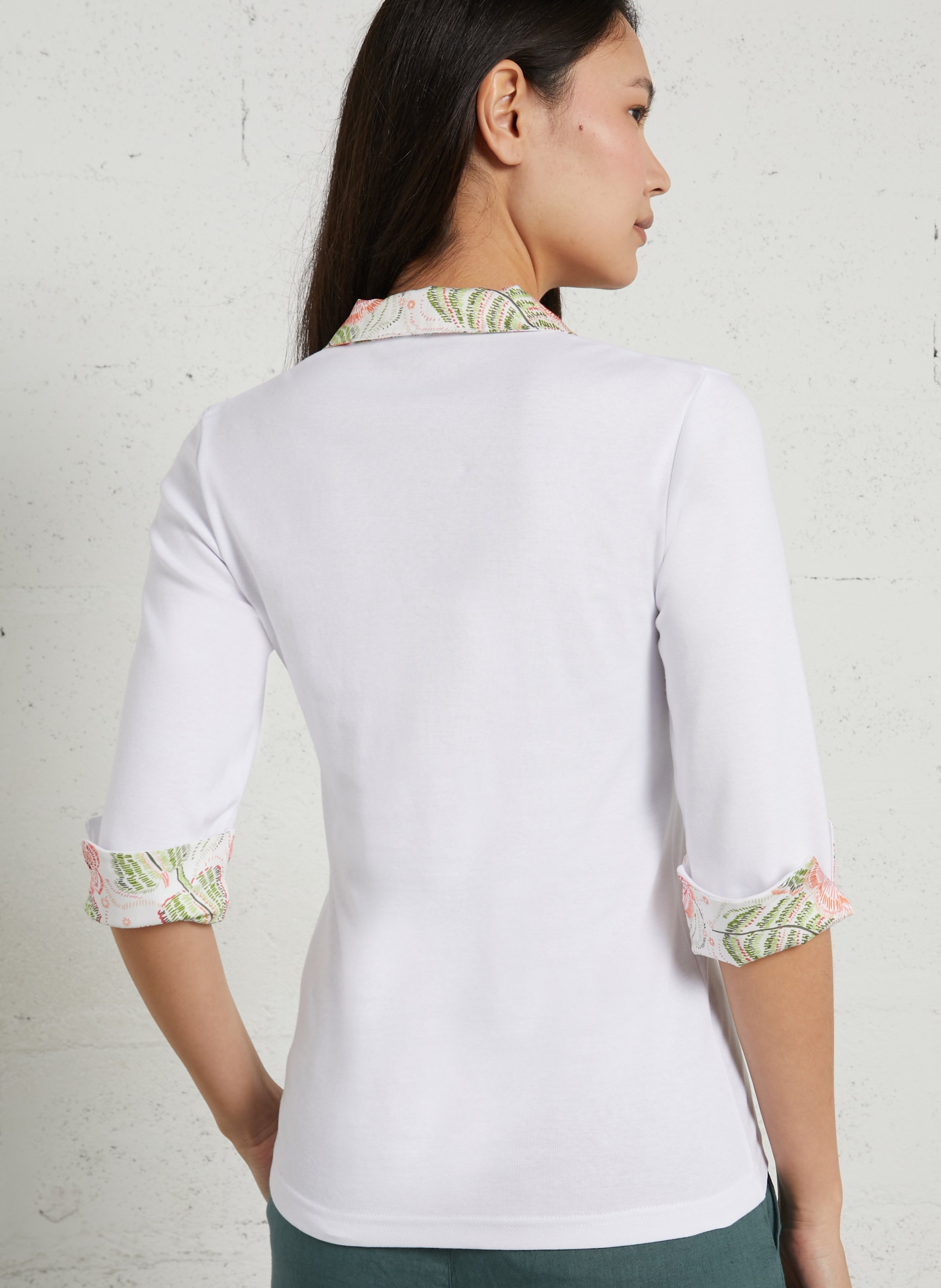 Poloshirt aus Baumwolle ARMOR LUX Weiss