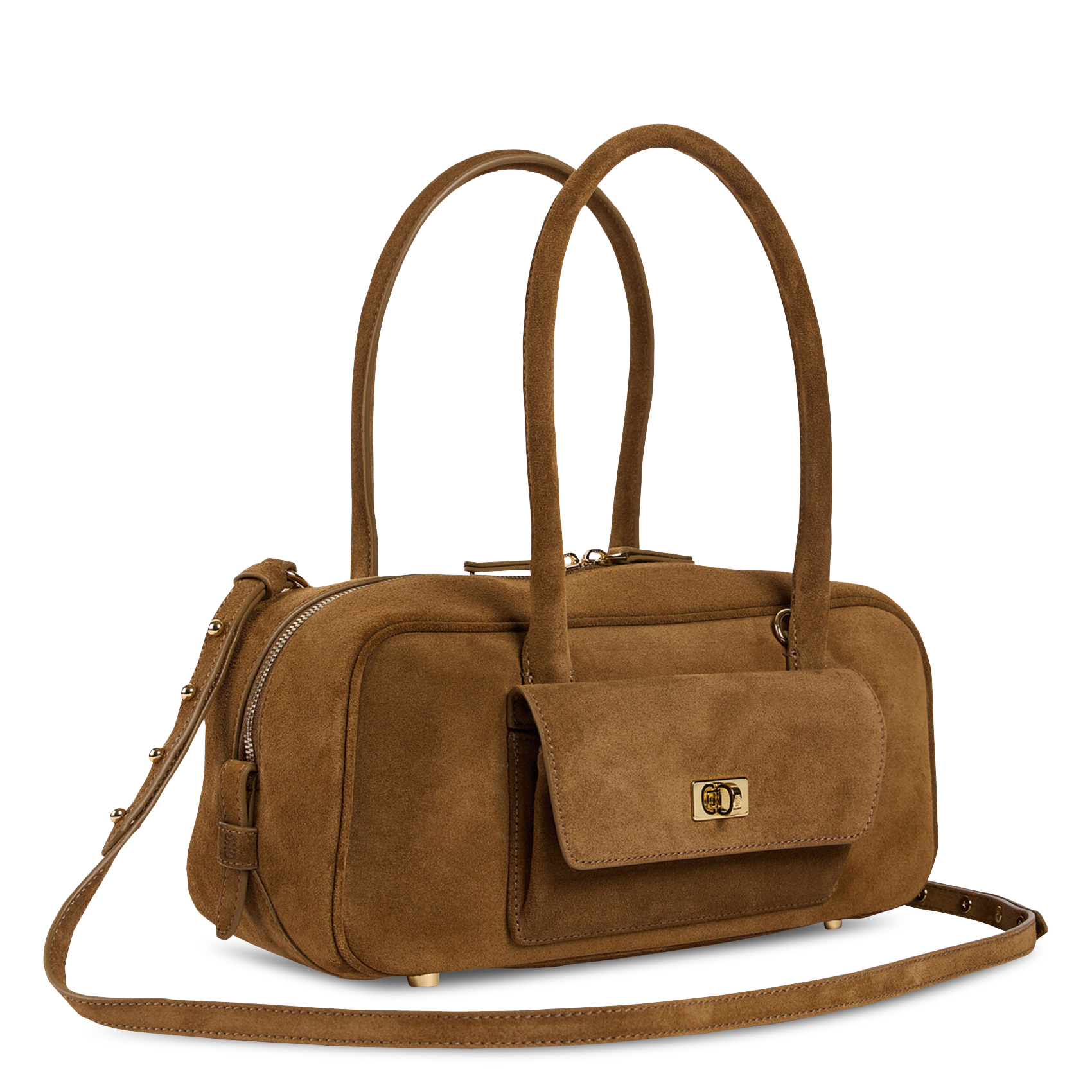 Leren handtas SANDRO Beige